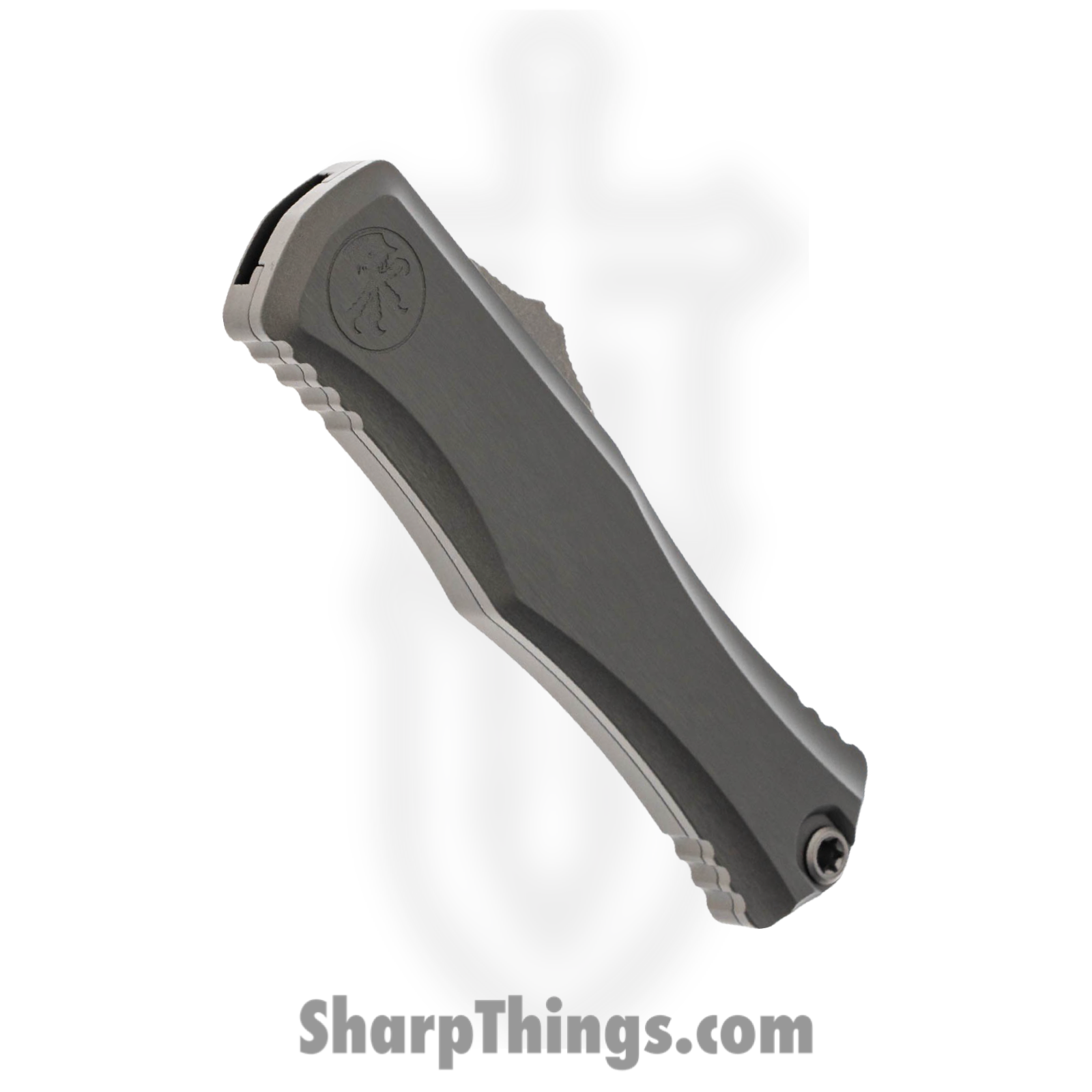 Microtech - 1702-10APNC - Hera II - OTF Auto - Apocalyptic Bayonet - Natural Clear Aluminum - Gray - Image 3