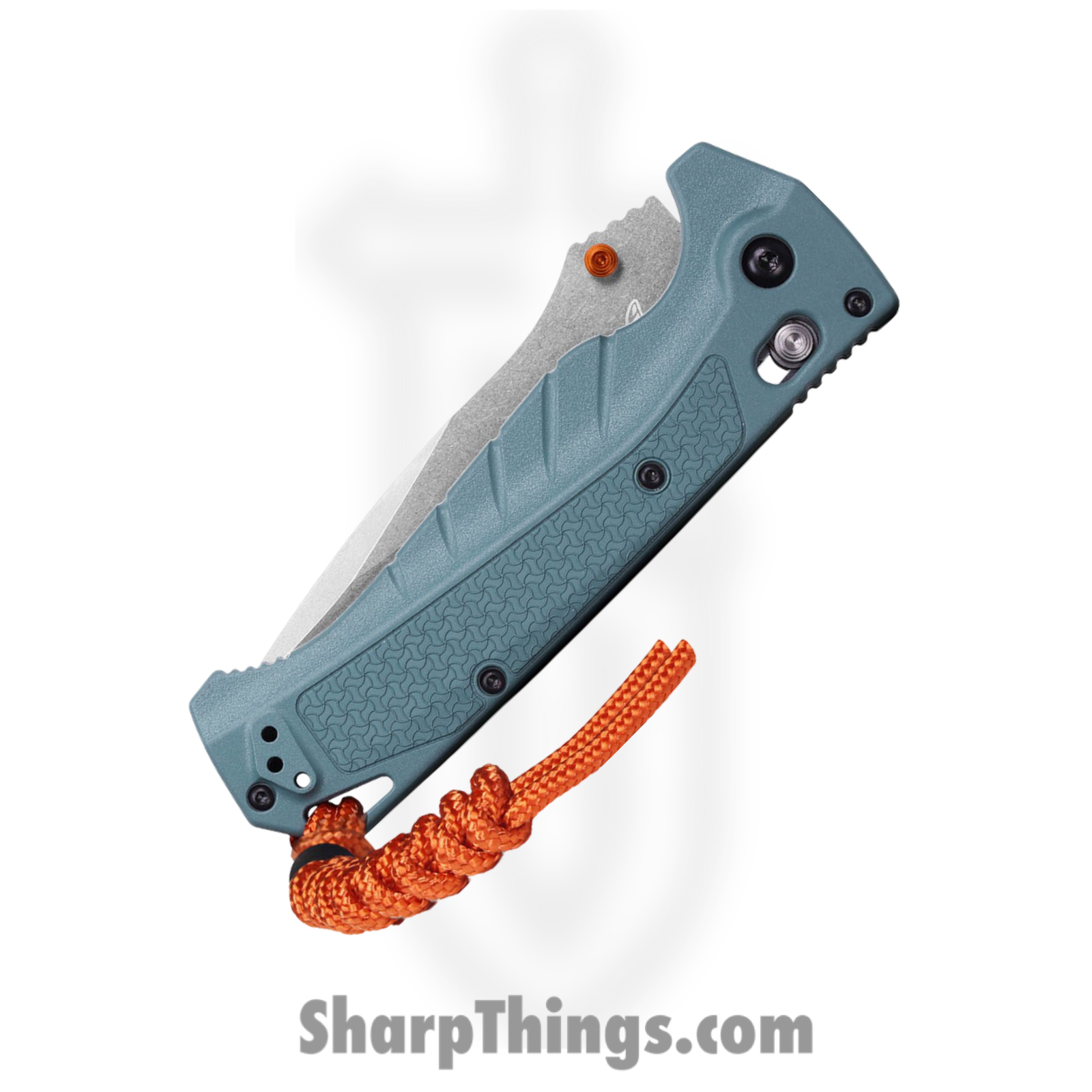 Benchmade - 18060 - Adira - Folding Knife - CPM MagnaCut Stonewash Drop Point - Santoprene - Depth Blue - Image 3