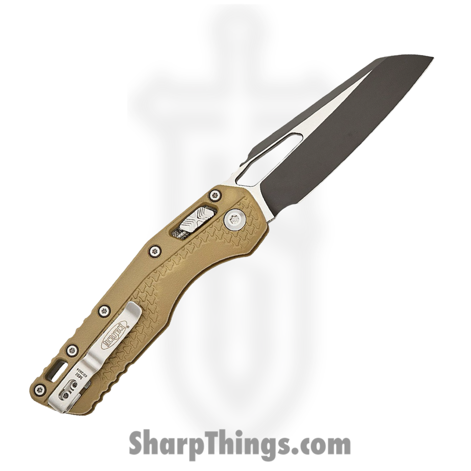 Microtech - 210T-1PMOD - MSI RAM-LOK S/E - Folding Knife - M390MK Black Modified Sheepsfoot - Injection Molded Polymer - OD Green - Image 2