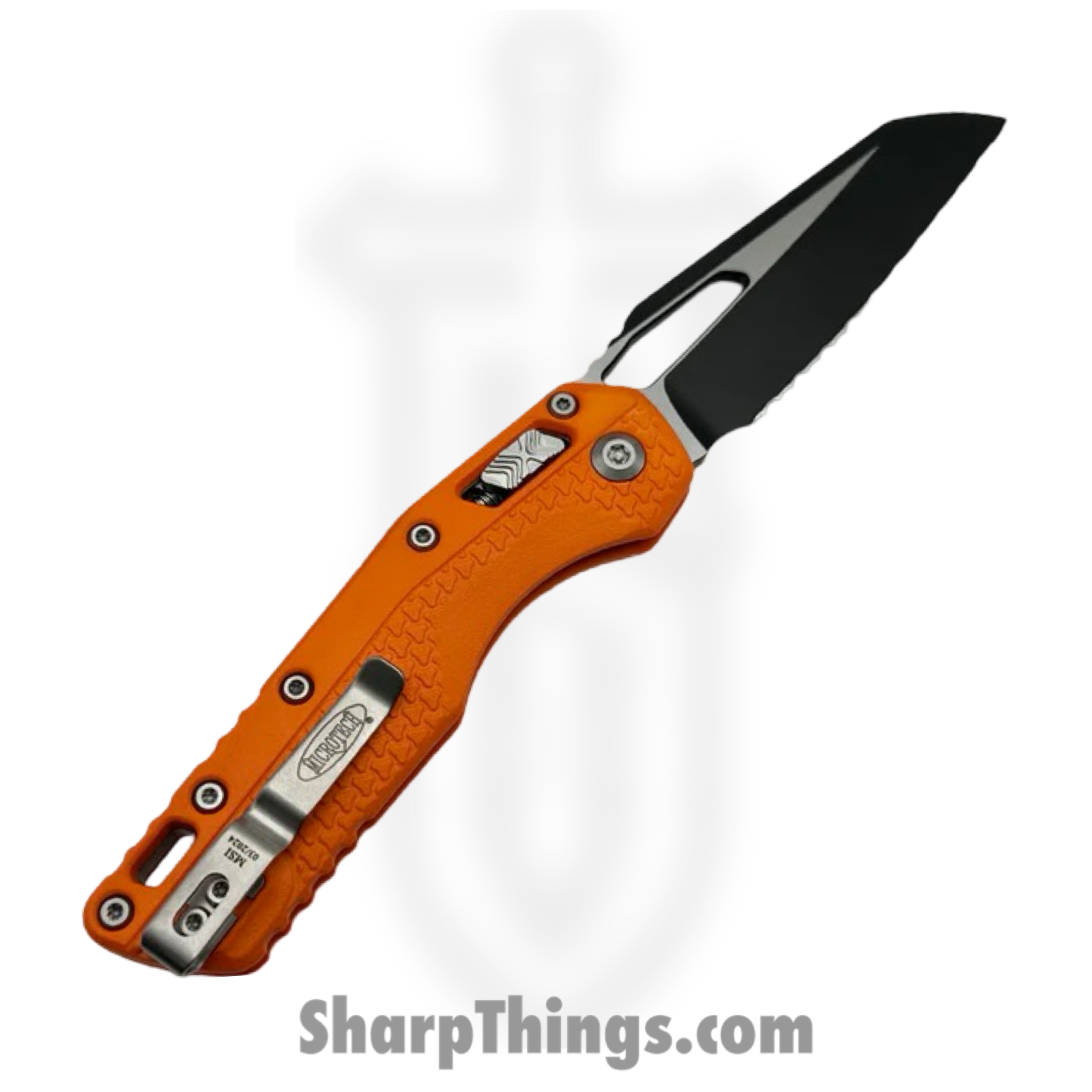 Microtech - 210T-3PMOR - MSI Ram-Lok - Folding Knife - M390MK Black Modified Sheepsfoot - Injection Molded Polymer - Orange - Image 2