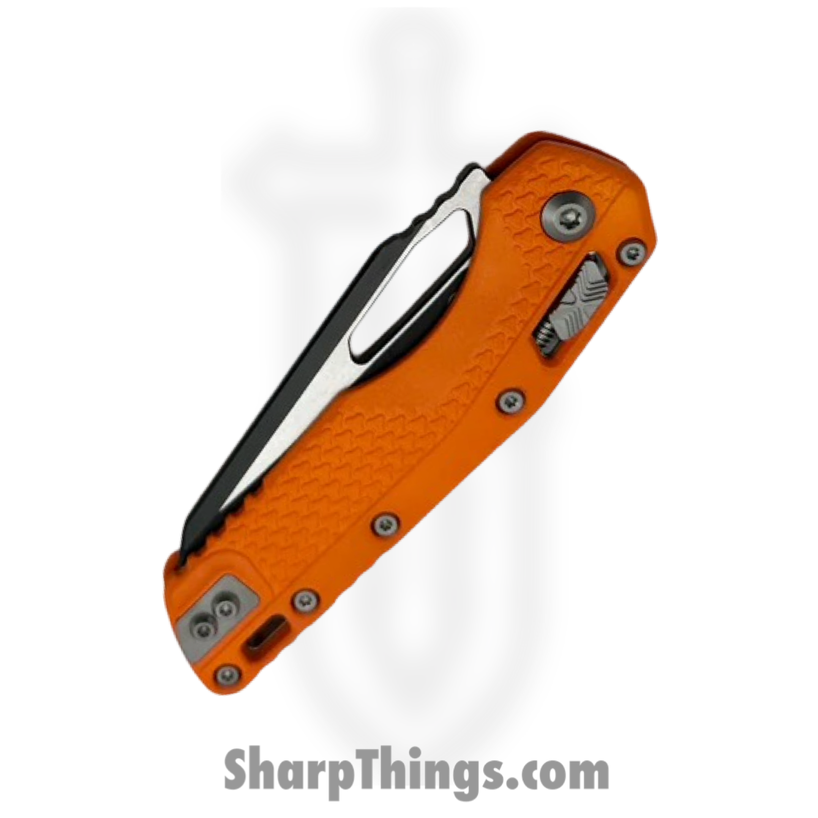 Microtech - 210T-3PMOR - MSI Ram-Lok - Folding Knife - M390MK Black Modified Sheepsfoot - Injection Molded Polymer - Orange - Image 3