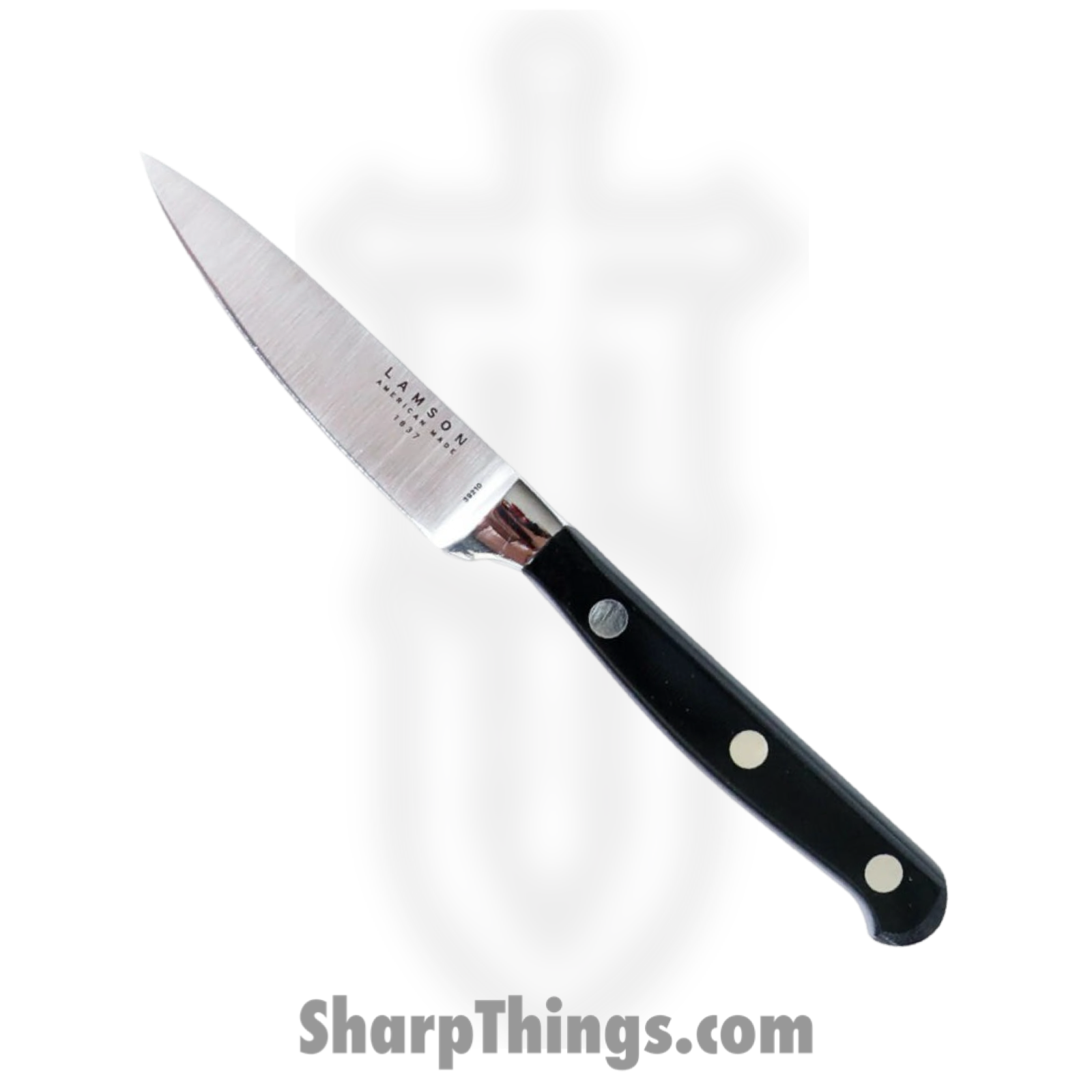 Lamson - 39273 - 3-Piece Premier Forged Cook’s Set of Knives - 4116 Polished - G10 - Midnight Black - Image 3