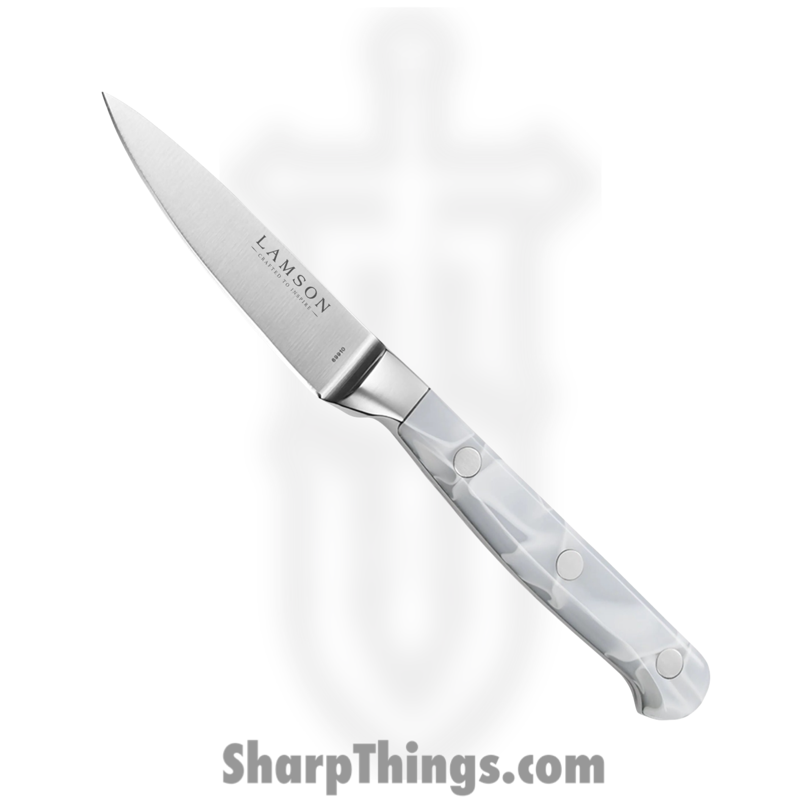 Lamson - 69910 - 3.5 in Premier Forged Spear Tip Paring Knife - 4116 Polished - Acrylic - Ice