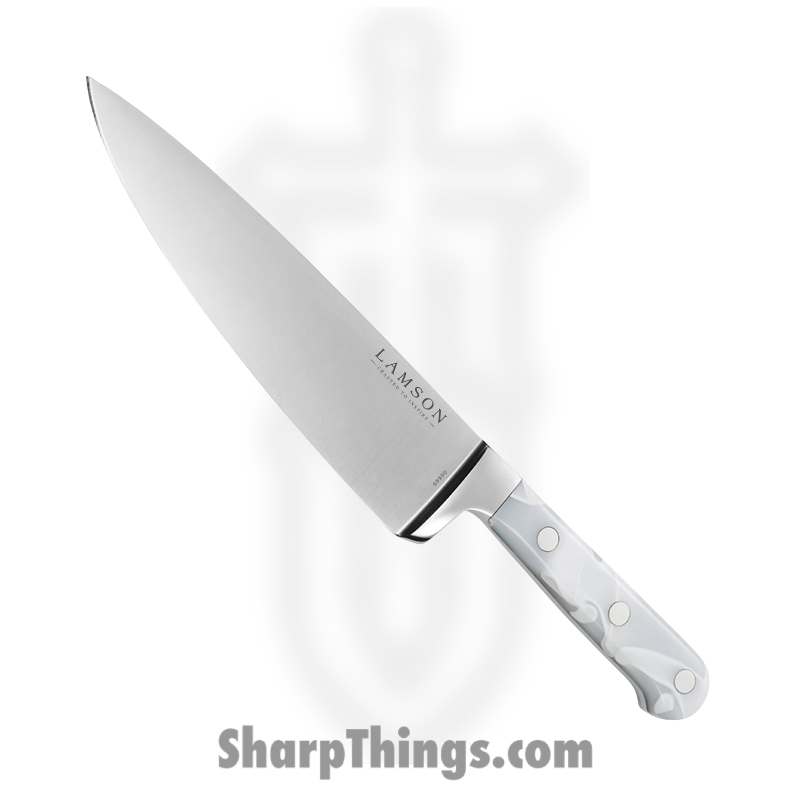 Lamson - 69950 - 8 in Premier Forged Chef Knife - 4116 Polished - Acrylic - Ice