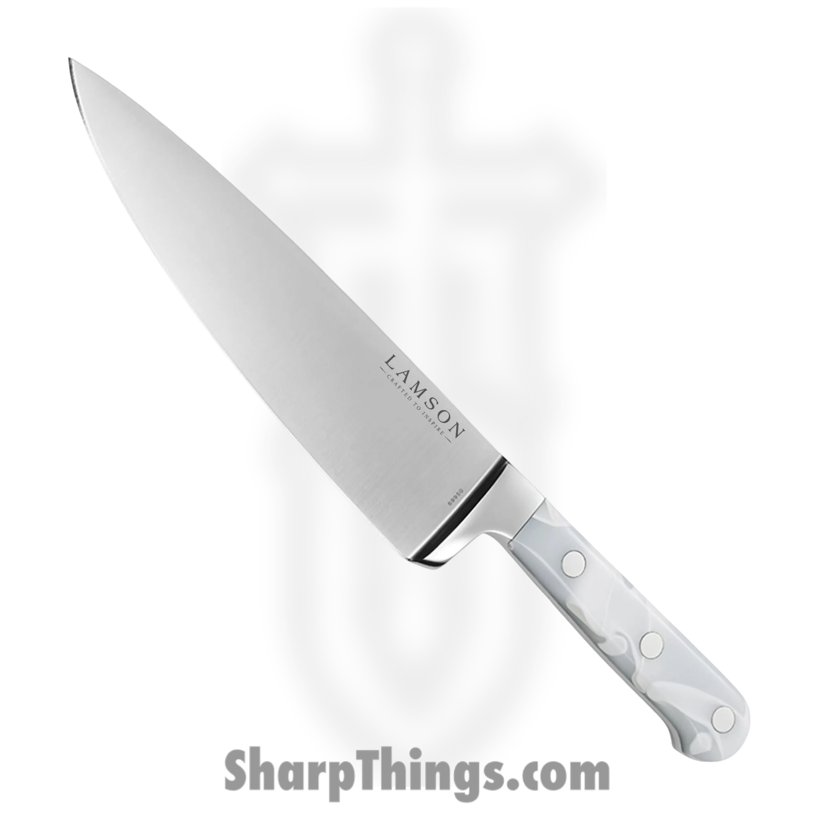Lamson - 69973 - 3-Piece Premier Forged Cook’s Set of Knives - 4116 Polished - Acrylic - Ice - Image 2