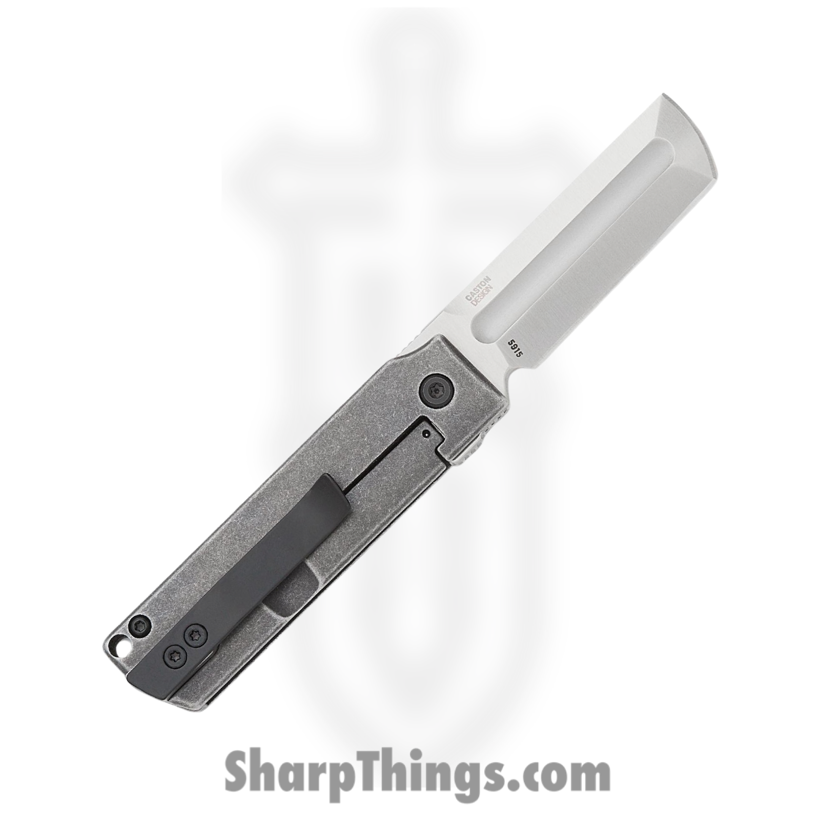 CRKT - 5915 - MinimalX™ - Folding Knife - Sandvik 12C27 Satin Modified Tanto - Dark Stonewashed Steel - Gray - Image 2