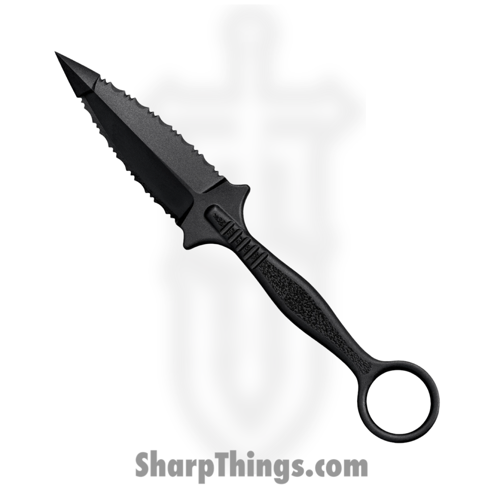 Cold Steel - CS92FR - FGX Ring Dagger - Fixed Blade Knife - Griv-Ex Black Dagger - Griv-Ex - Black