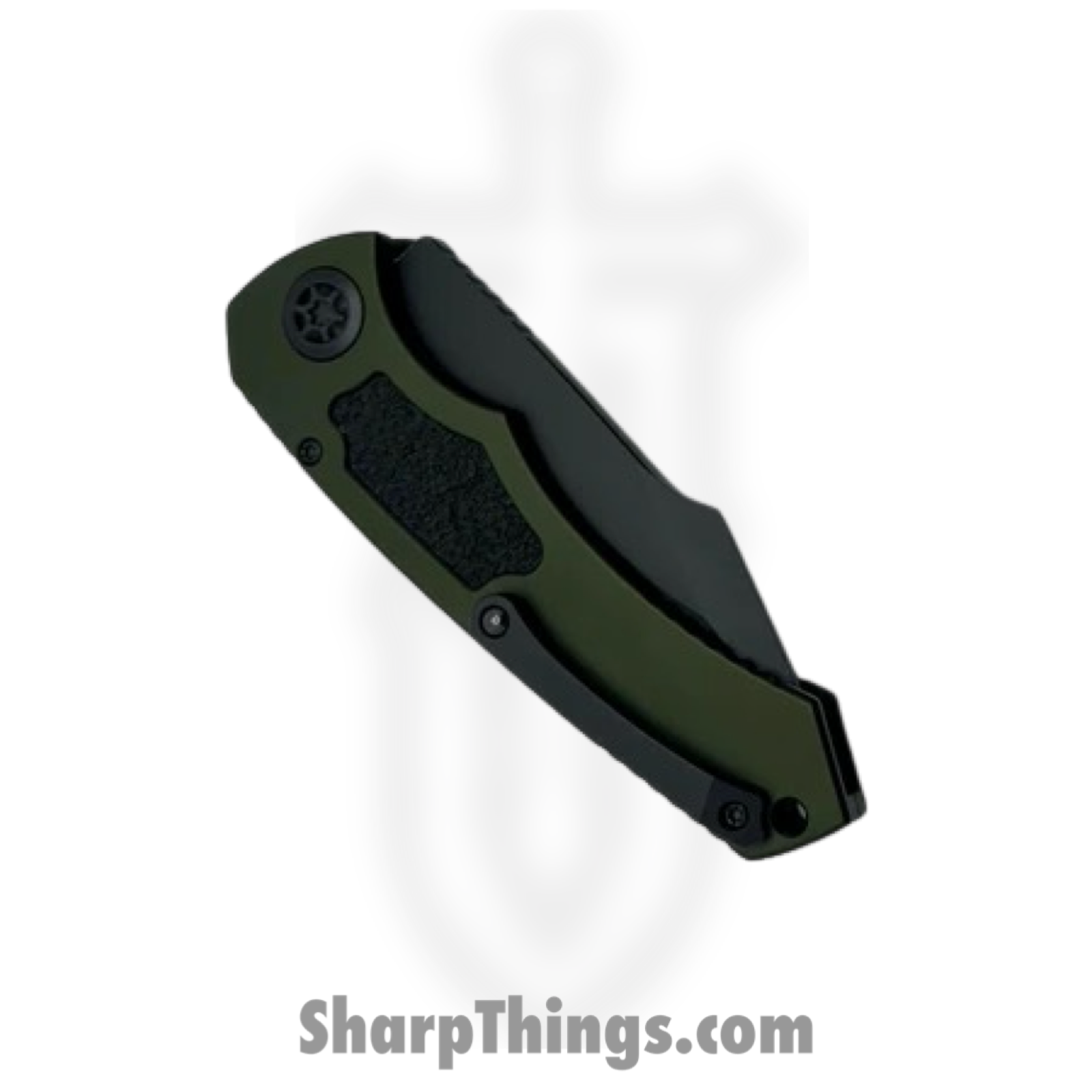 Heretic Knives - H048-4A-GRN - Pariah Tactical - Automatic Knife - Magnacut Black Drop Point - Aluminum - Green - Image 4