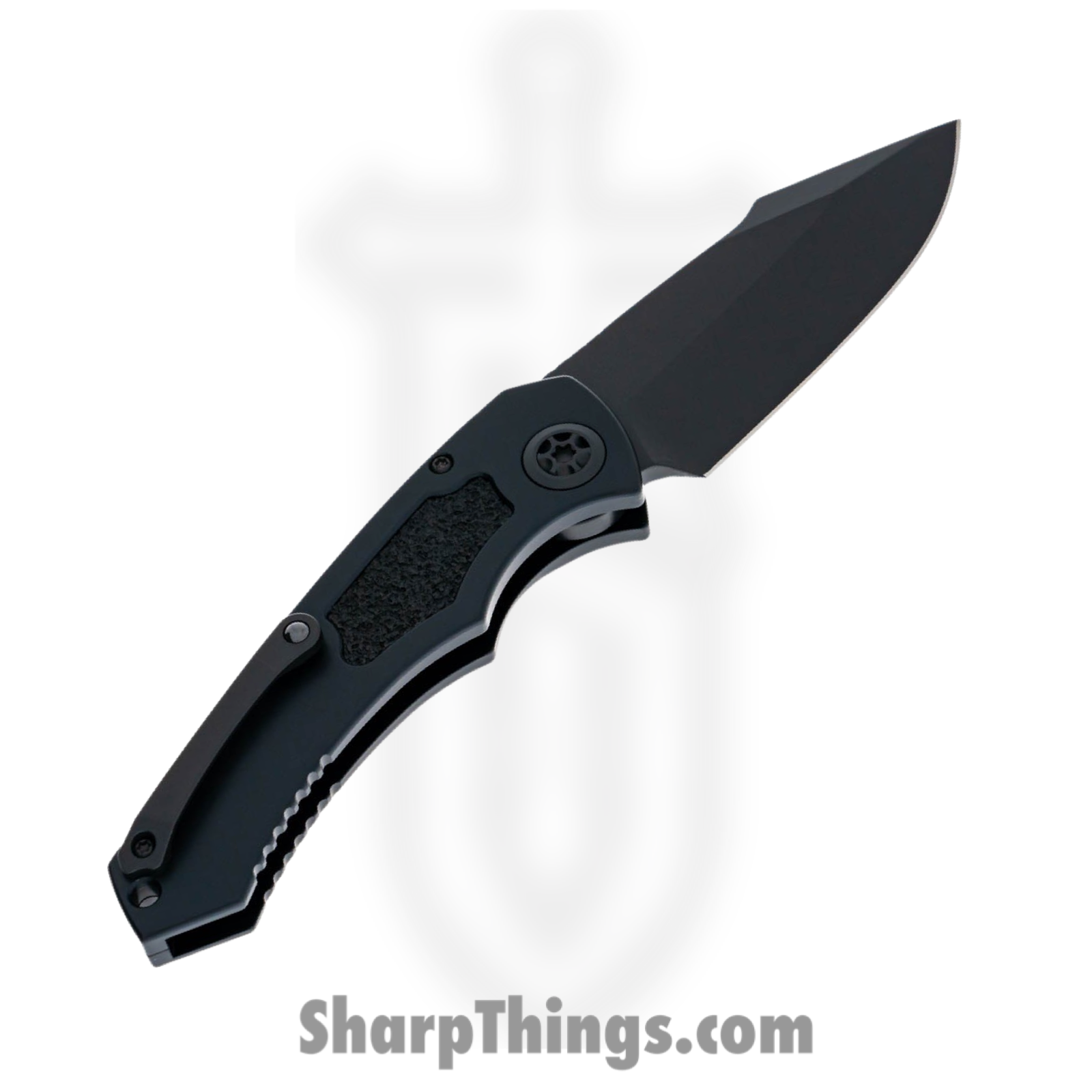 Heretic Knives - H048-4A-T - Pariah Tactical - Automatic Knife - Magnacut Black Drop Point - Aluminum - Black - Image 2