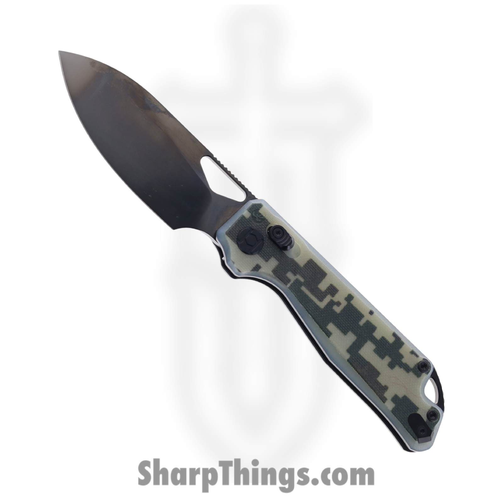 Kunwu - KUNX705MO - Pulsar XT Lock - Folding Knife - Elmax DLC Drop Point - G10 - Camo
