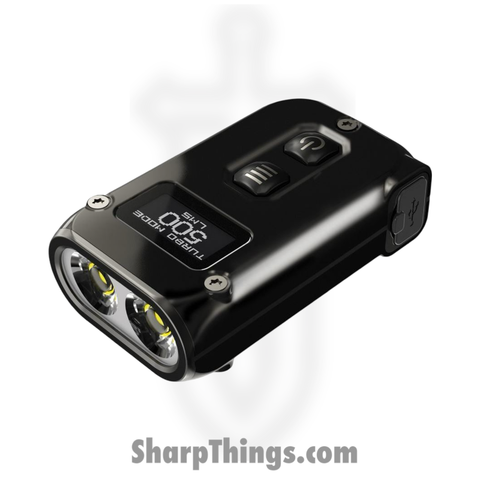 Nitecore - NCTINI2SS - TINI 2 Keychain LED Light - Stainless Steel - Black