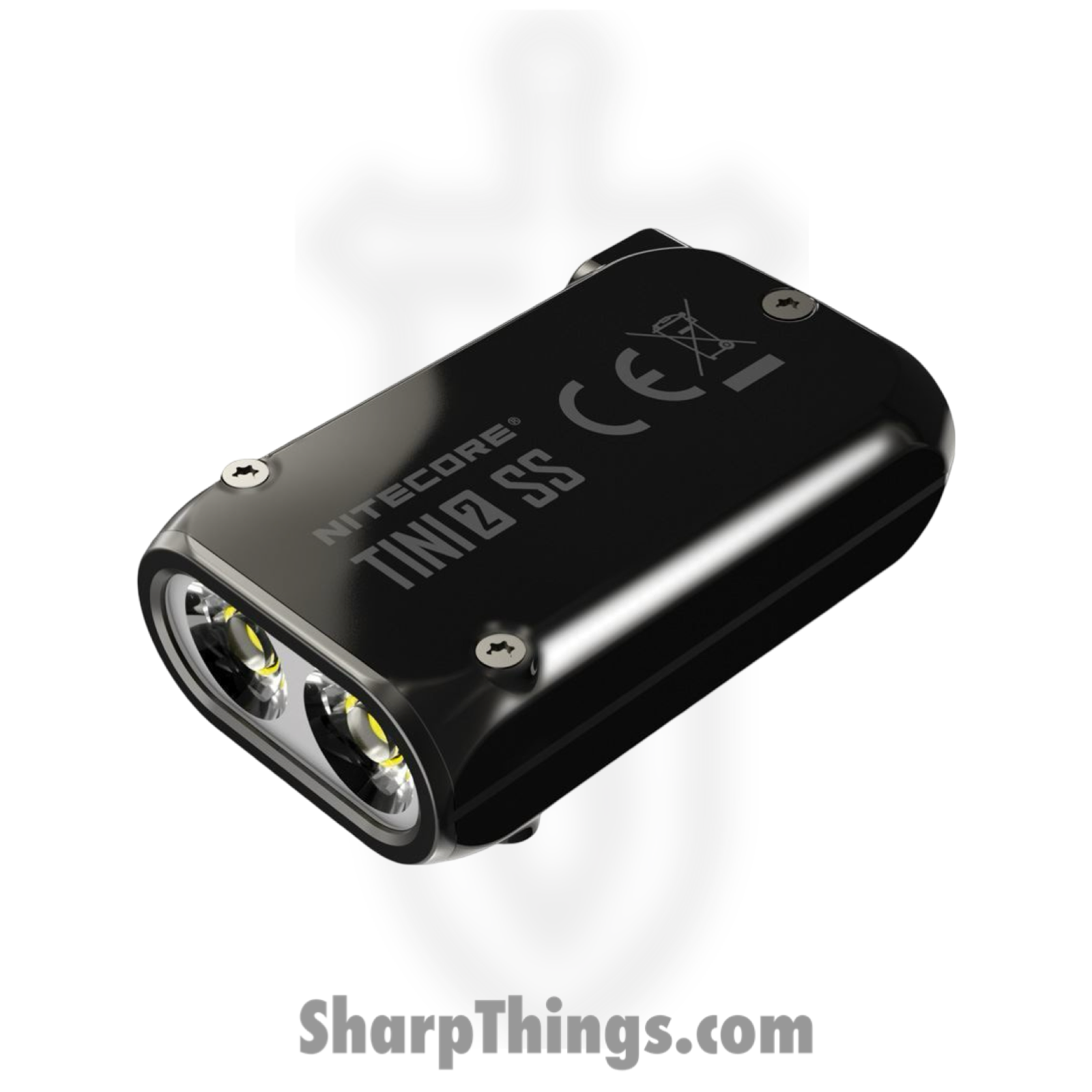 Nitecore - NCTINI2SS - TINI 2 Keychain LED Light - Stainless Steel - Black - Image 2
