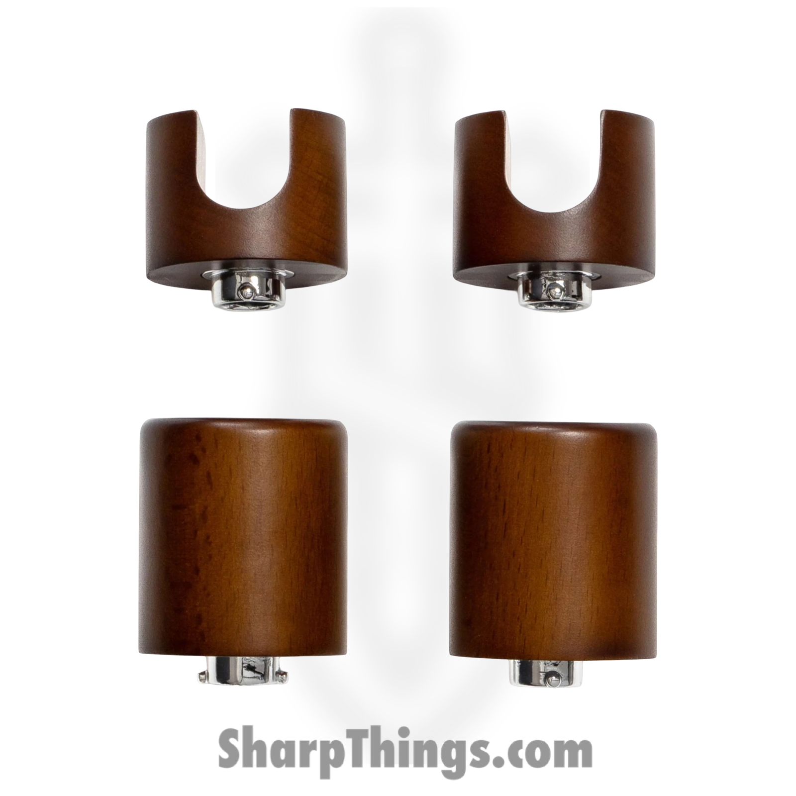 Holme & Hadfield - PILLARS-WT-4 - Combo Deck - 4 Extra Pillars - 2 Knife and 2 Watch - Walnut