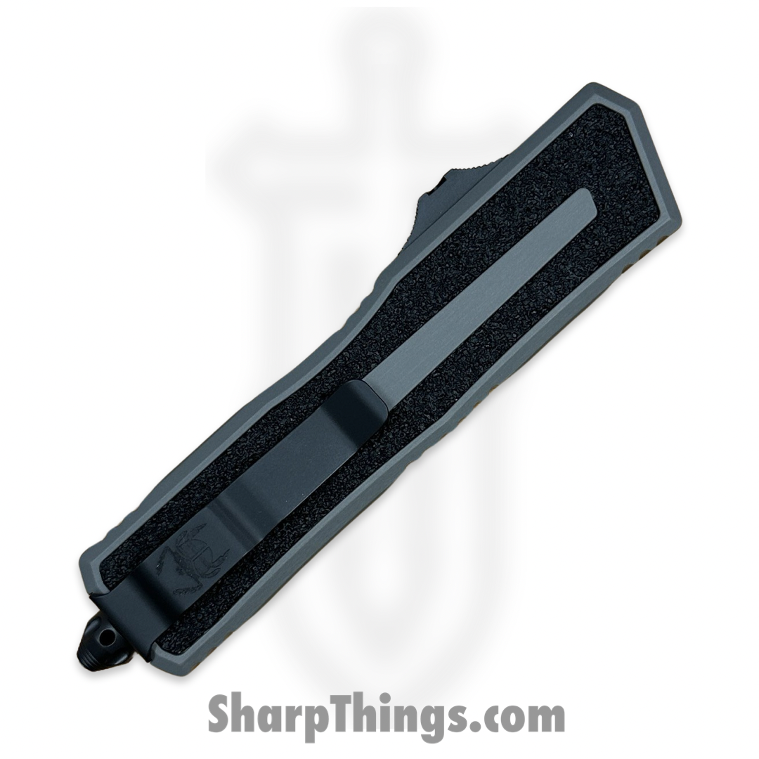 Microtech - 1278-1NC - Scarab II GEN III S/E - OTF Auto - M390MK 2 Tone Drop Point - 6061-T6 Aluminum - Natural - Image 6