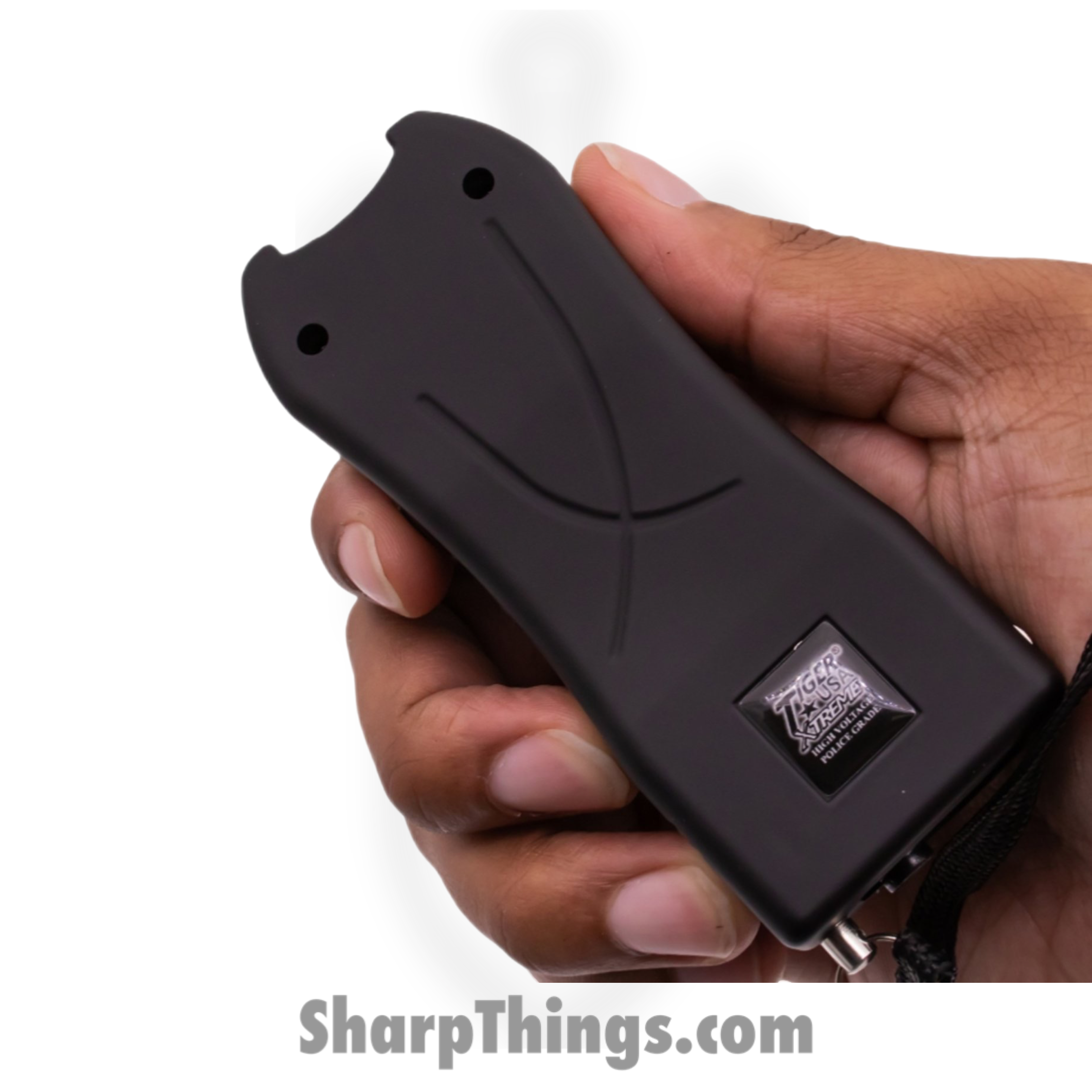 Tiger USA - TD-398-BK - 125 Million Jacquard Stun Gun Flashlight 200 Lumens - Plastic - Black - Image 4