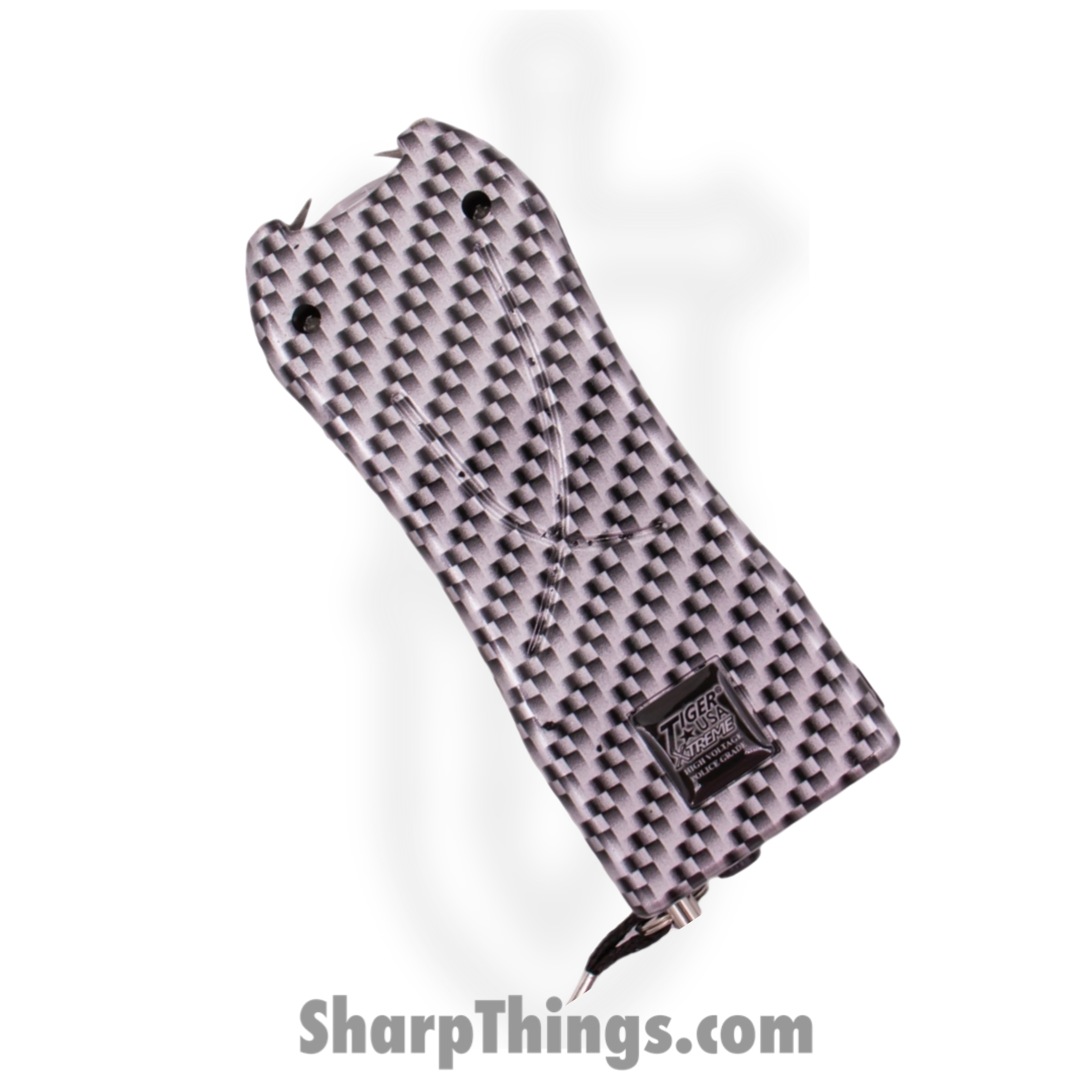 Tiger USA - TD-398-CF - 125 Million Jacquard Stun Gun Flashlight 200 Lumens - Plastic - Carbon Fiber - Image 6