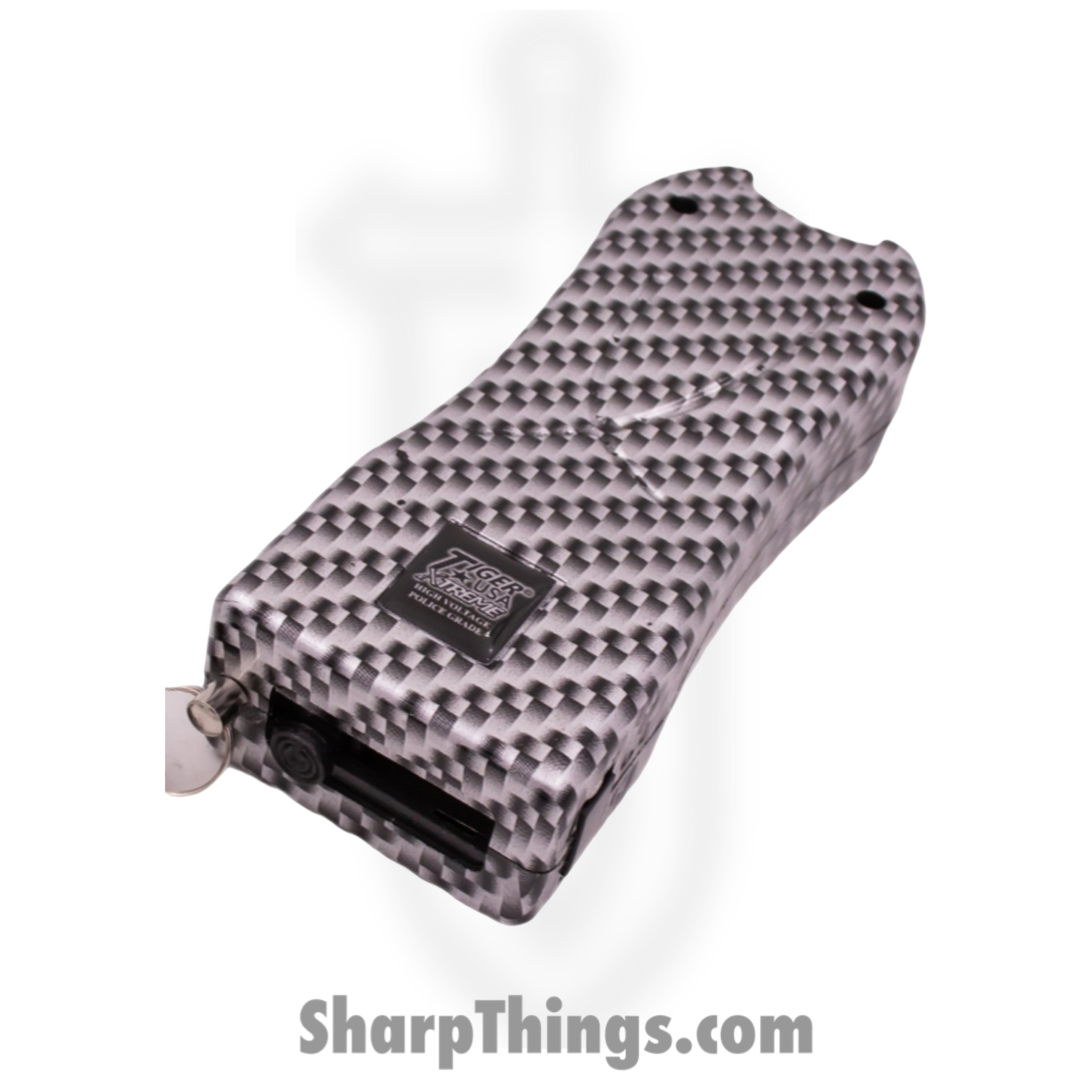 Tiger USA - TD-398-CF - 125 Million Jacquard Stun Gun Flashlight 200 Lumens - Plastic - Carbon Fiber - Image 7