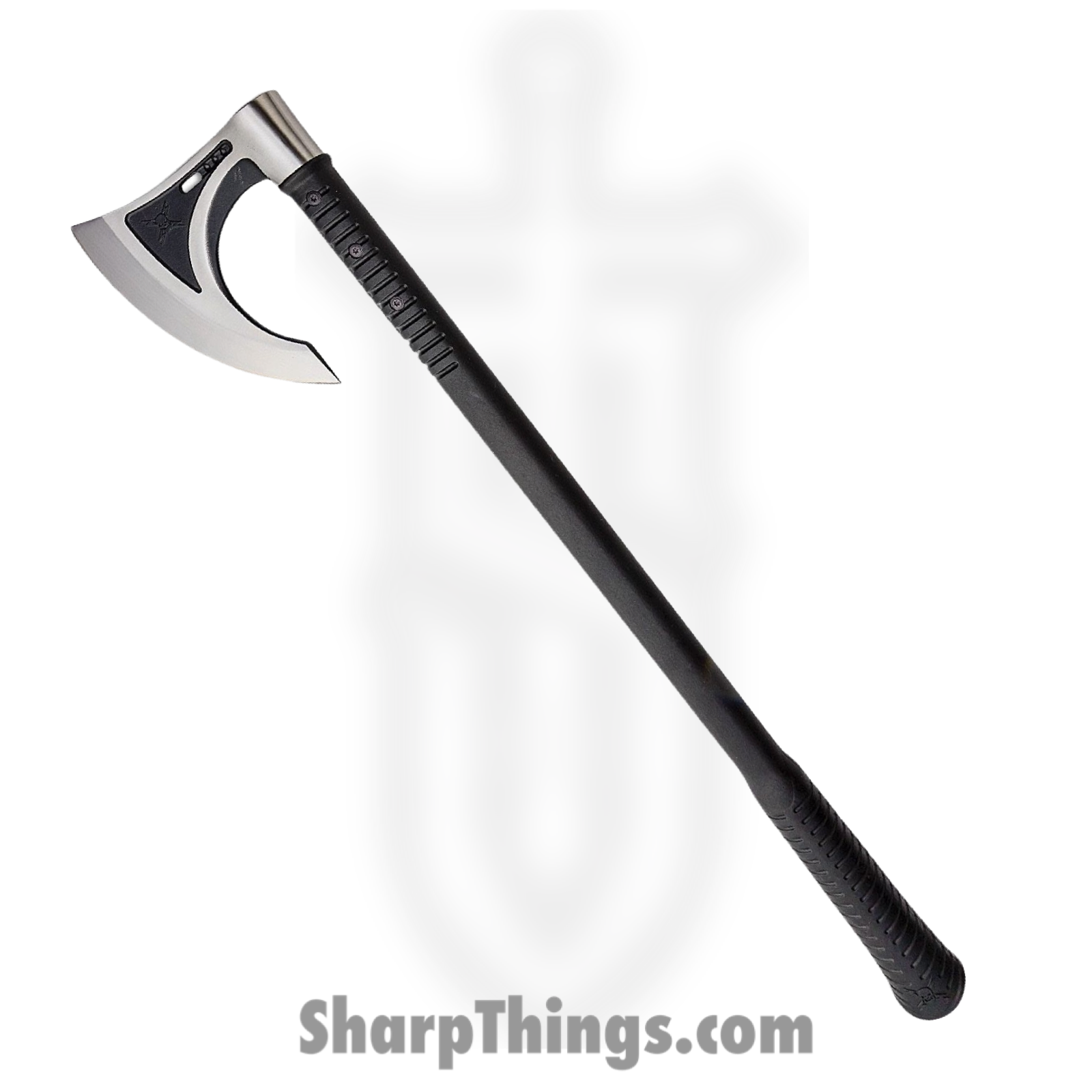 United Cutlery - UC3457 - M48 Viking Axe - Fixed Blade Knife - 3Cr13 Two Tone Black Satin - FRN - Black