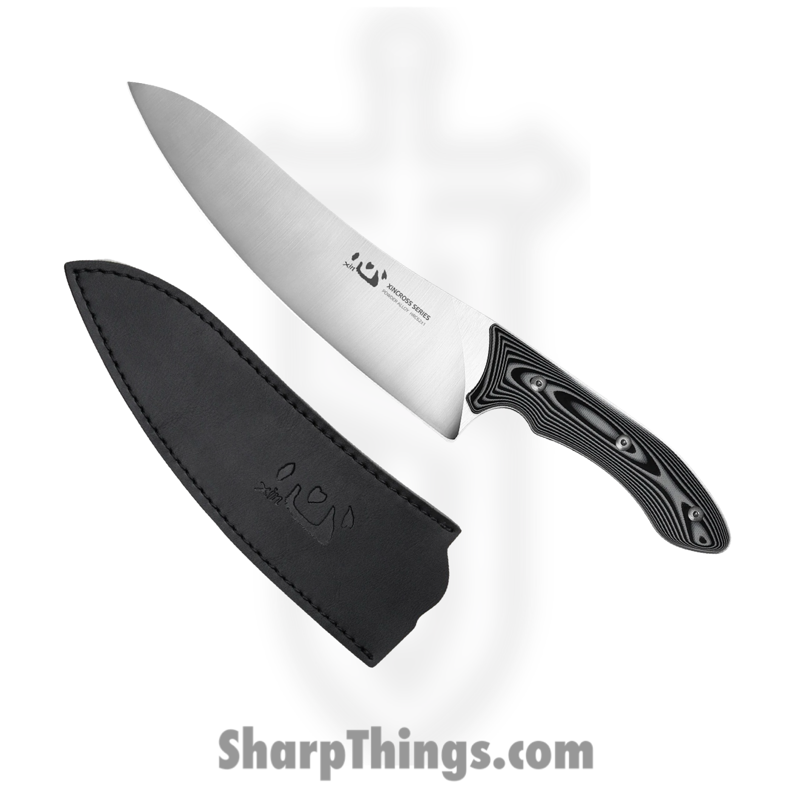 Xin Cutlery - XC110 - XinCross Tactical Chef Knife - Fixed Blade Knife - Alloy Steel Satin - G10 - Black White - Image 3