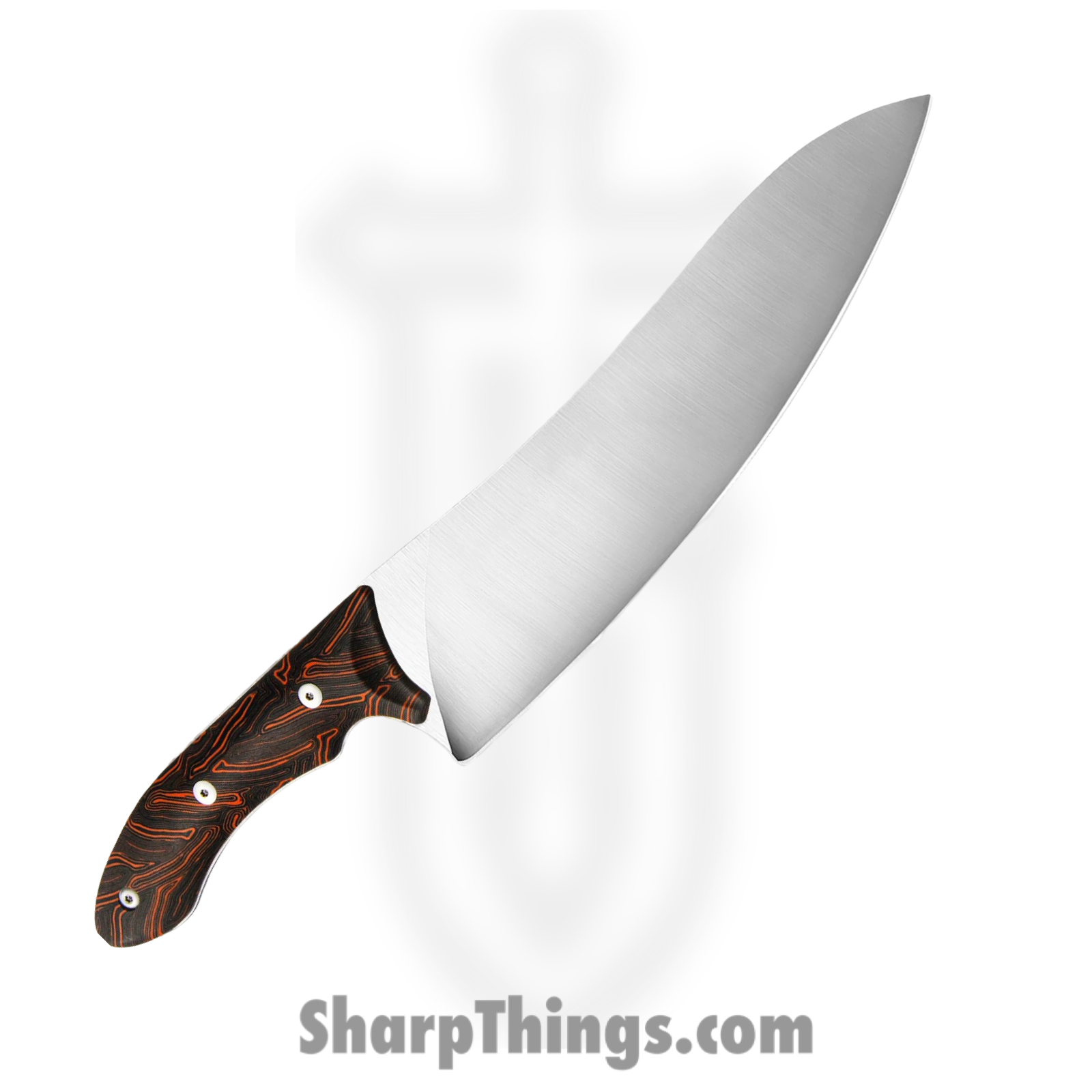 Xin Cutlery - XC143 - XinCross Tactical Chef Knife - Fixed Blade Knife - Alloy Steel Satin - G10 - Black Orange - Image 2