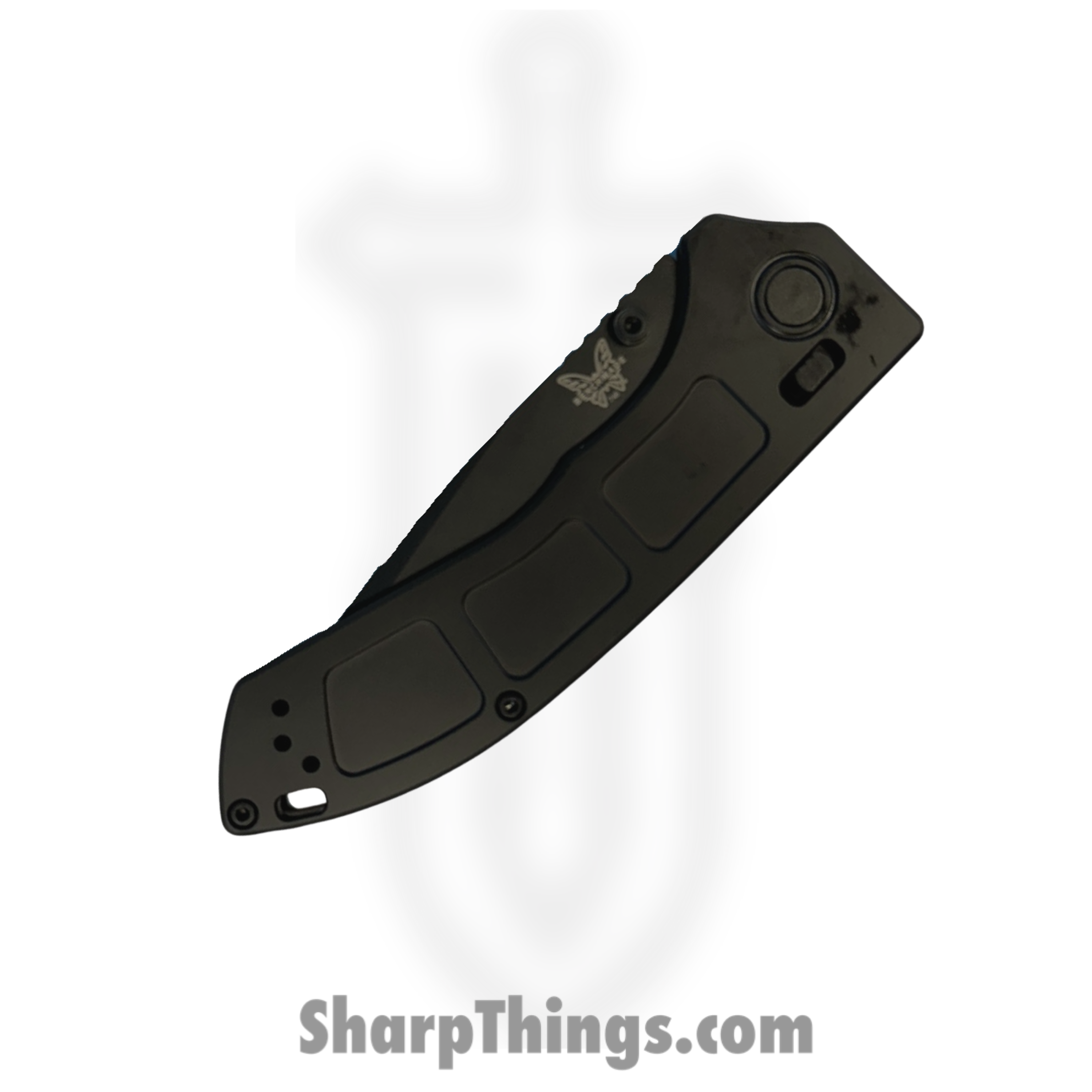 Benchmade - 748BK-01 - Narrows Black - Folding Knife - M390 DLC Drop Point - DLC Titanium - Black - Image 4