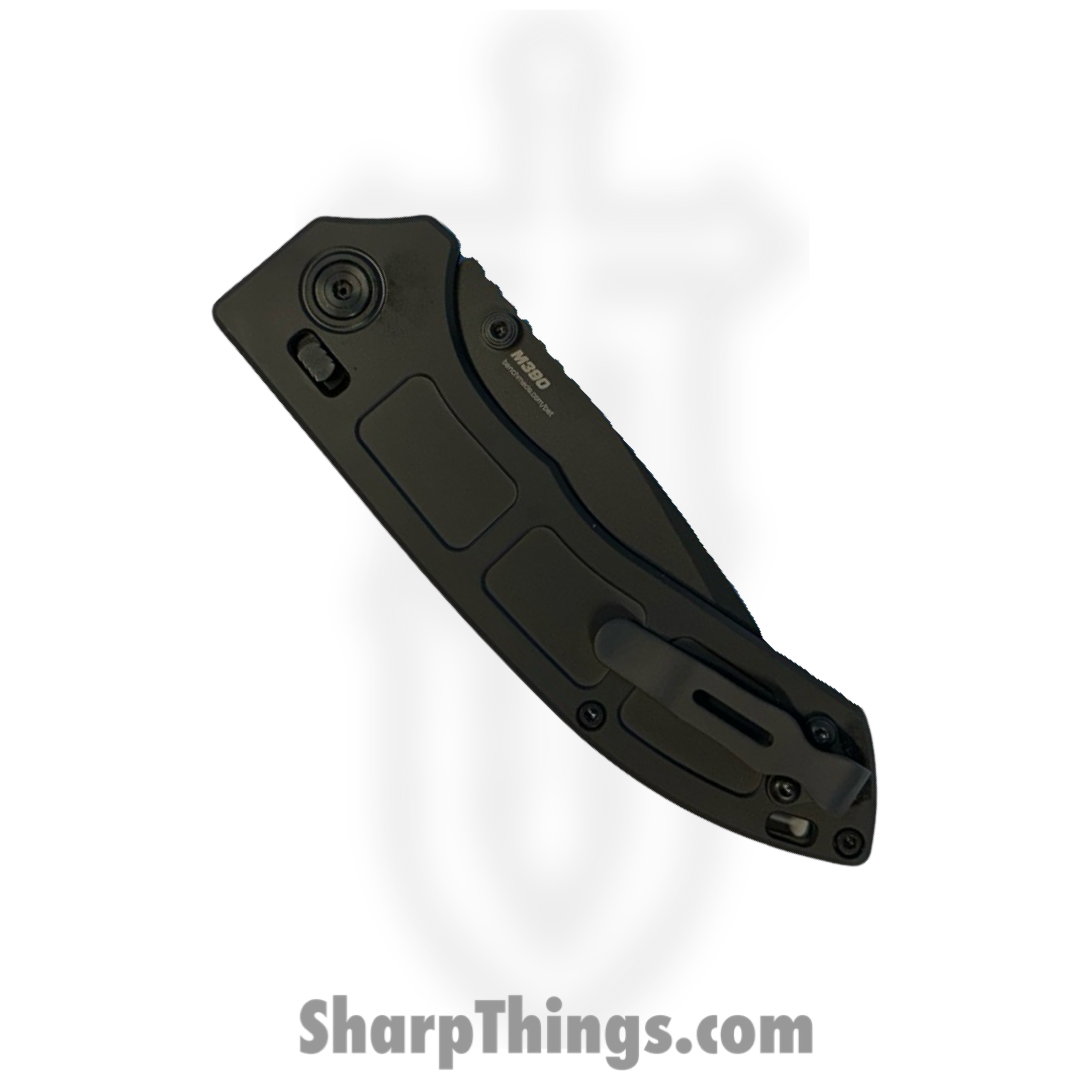 Benchmade - 748BK-01 - Narrows Black - Folding Knife - M390 DLC Drop Point - DLC Titanium - Black - Image 3