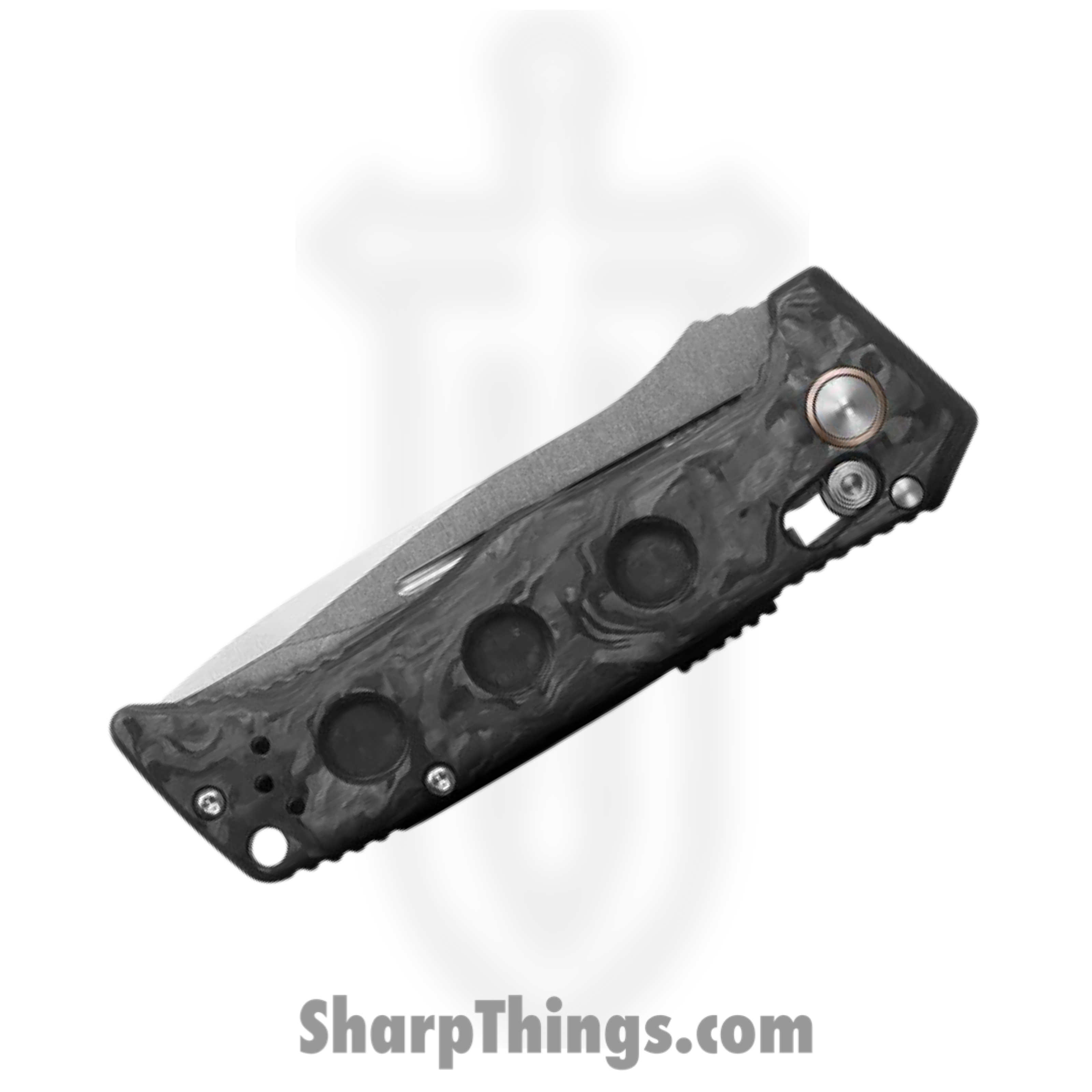 Benchmade - 2730-03 - Mini Auto Adamas - Automatic Knife - CPM-Magnacut Stonewash Drop Point - Carbon Fiber - Black - Image 3