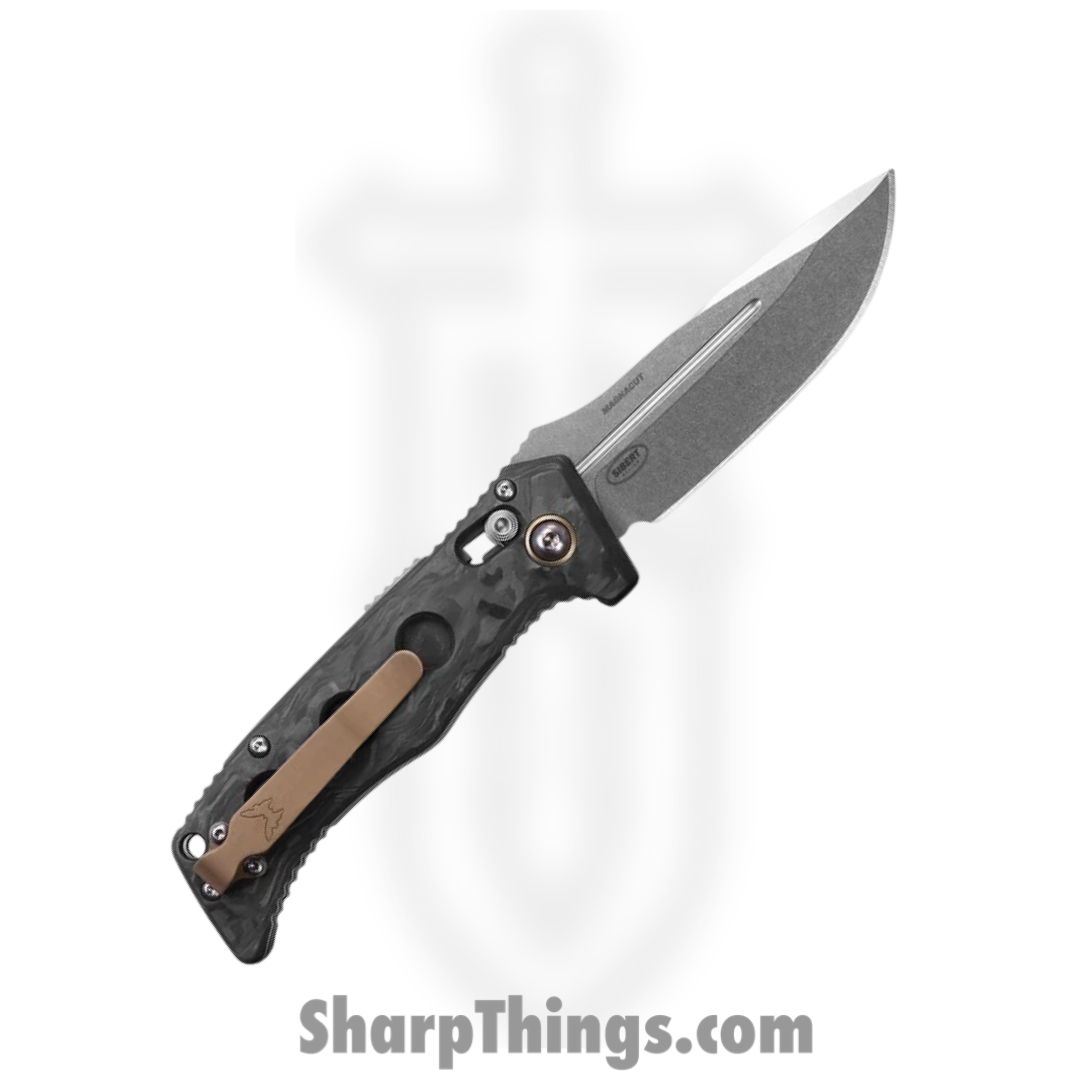Benchmade - 2730-03 - Mini Auto Adamas - Automatic Knife - CPM-Magnacut Stonewash Drop Point - Carbon Fiber - Black - Image 2