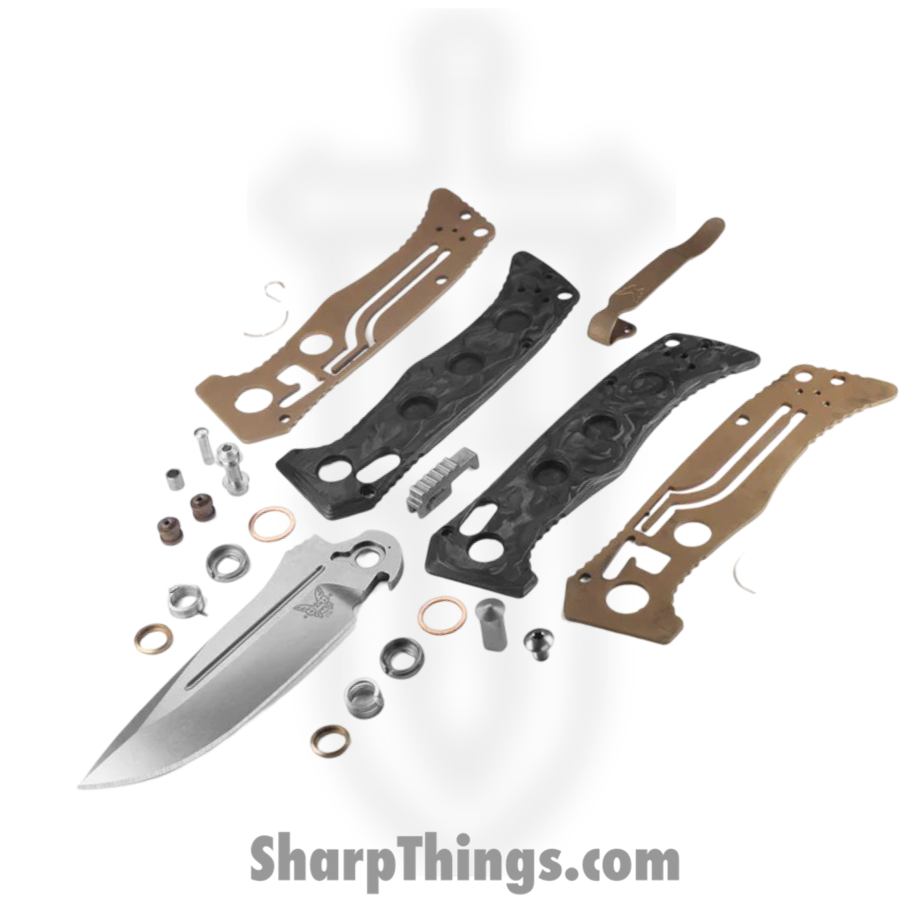 Benchmade - 2730-03 - Mini Auto Adamas - Automatic Knife - CPM-Magnacut Stonewash Drop Point - Carbon Fiber - Black - Image 5