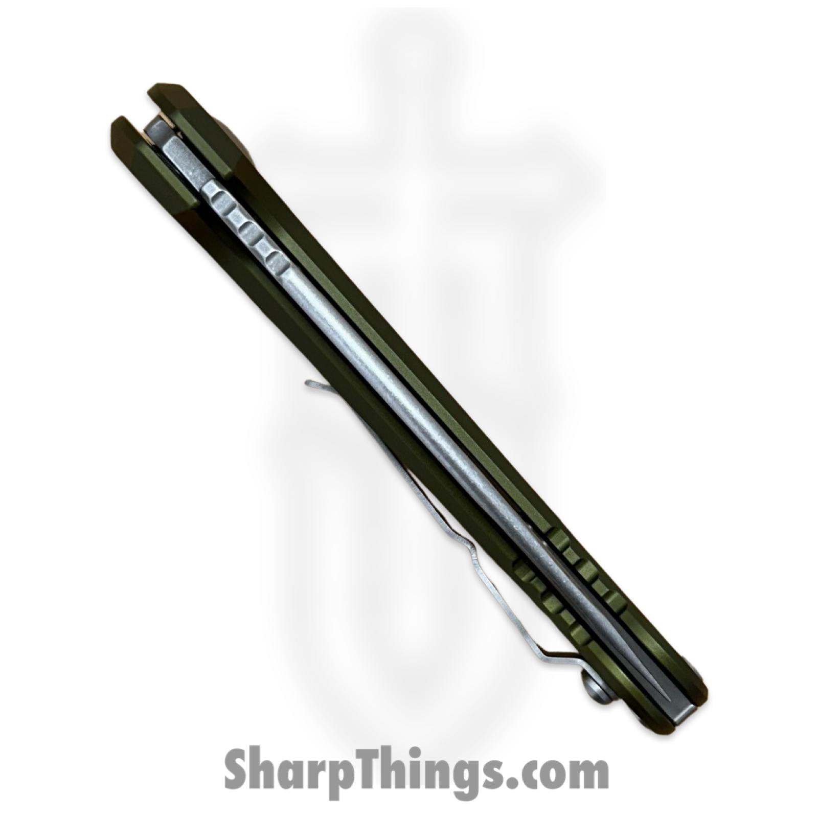 Microtech - 1135-10OD - L.U.D.T. Gen III - Automatic Knife - M390MK Stonewash Drop Point - 6061-T6 Aluminum - OD Green - Image 3