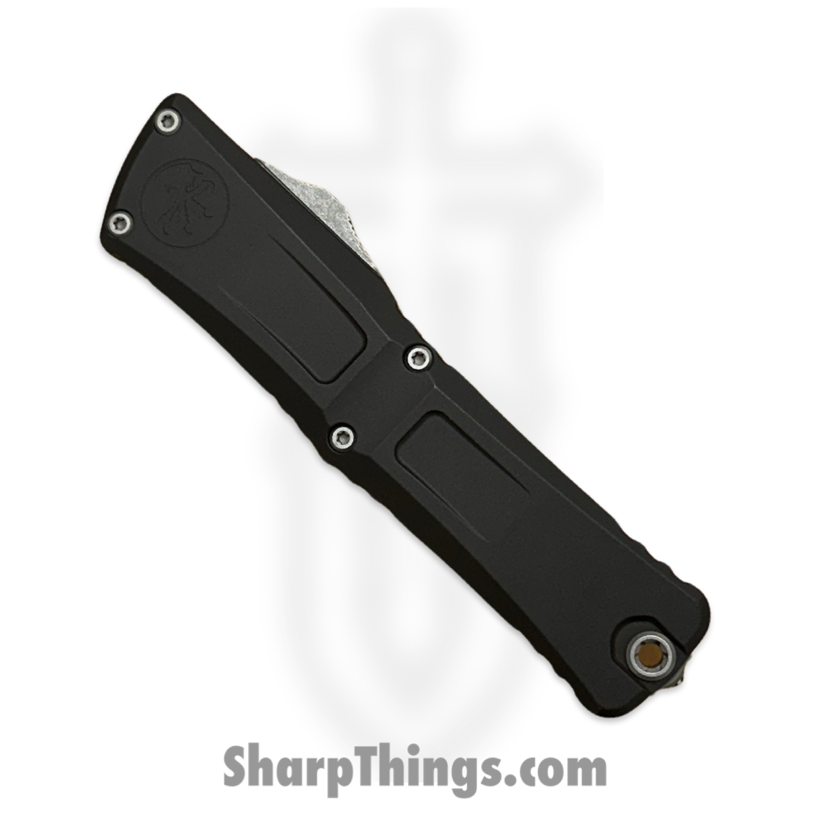 Microtech - 1142-11AP - Combat Troodon Gen III - OTF Auto - Apocalyptic D/E P/S - Deep Engraved Aircraft Aluminum - Black - Image 5
