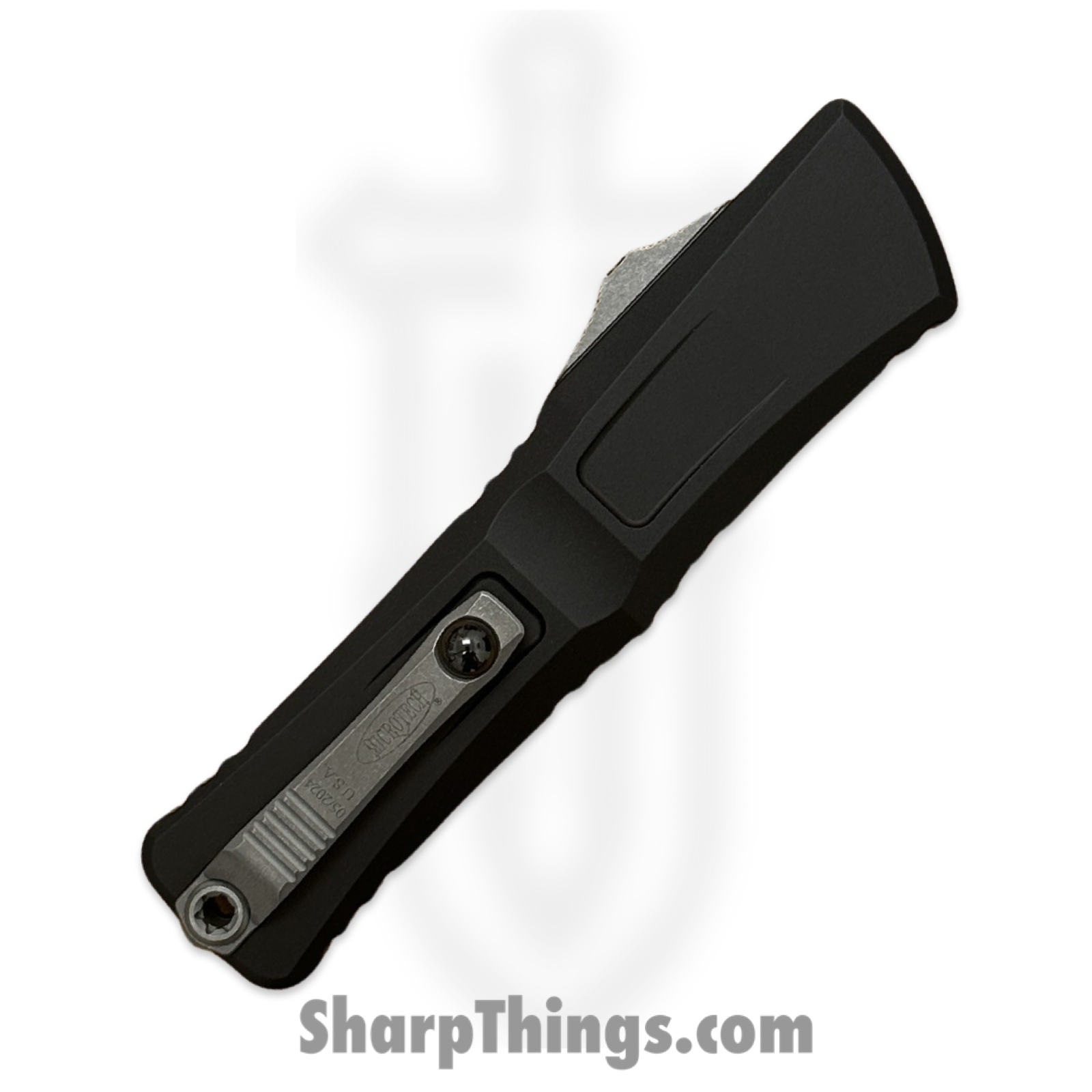 Microtech - 1142-11AP - Combat Troodon Gen III - OTF Auto - Apocalyptic D/E P/S - Deep Engraved Aircraft Aluminum - Black - Image 6