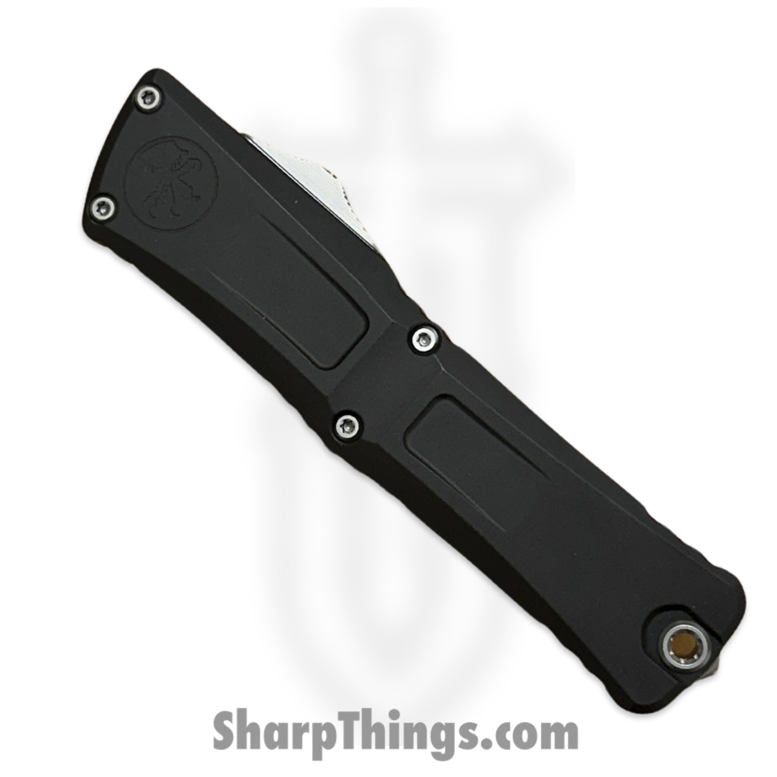 Microtech - 1142-6 - Combat Troodon Gen III F/S - OTF Auto - M390MK Satin D/E - Deep Engraved Aircraft Aluminum - Black - Image 4