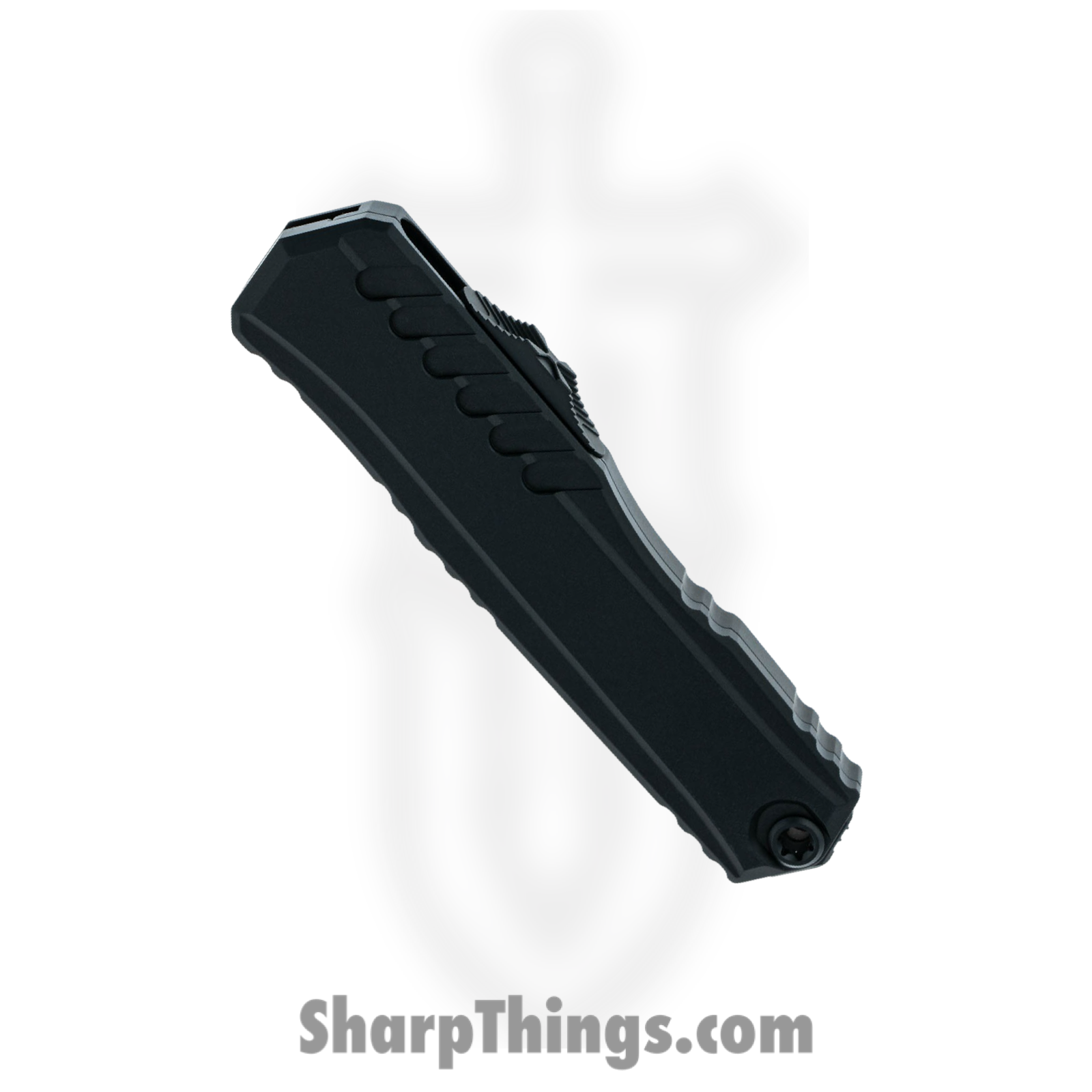 Microtech - 1241-1T - Cypher II - OTF Auto - M390MK Coated Reverse Tanto - 6061-T6 Aluminum - Black - Image 3