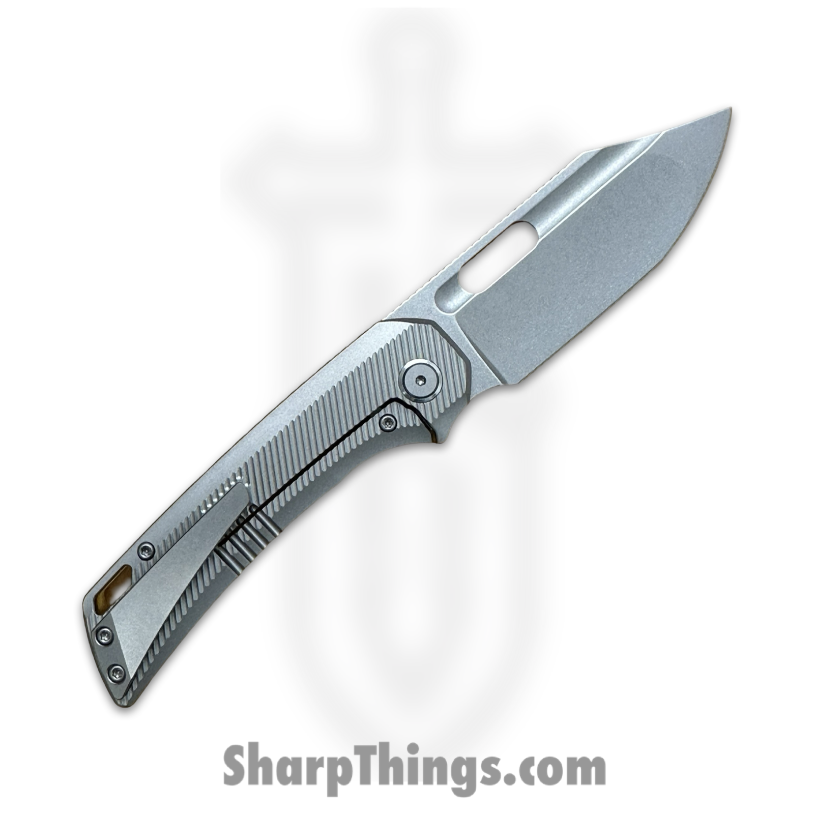 EMPEDC - EMPRELSWULT - Relative Special Edition - Folding Knife - Stonewash Magnacut Bowie - Ultem Titanium - Amber - Image 2
