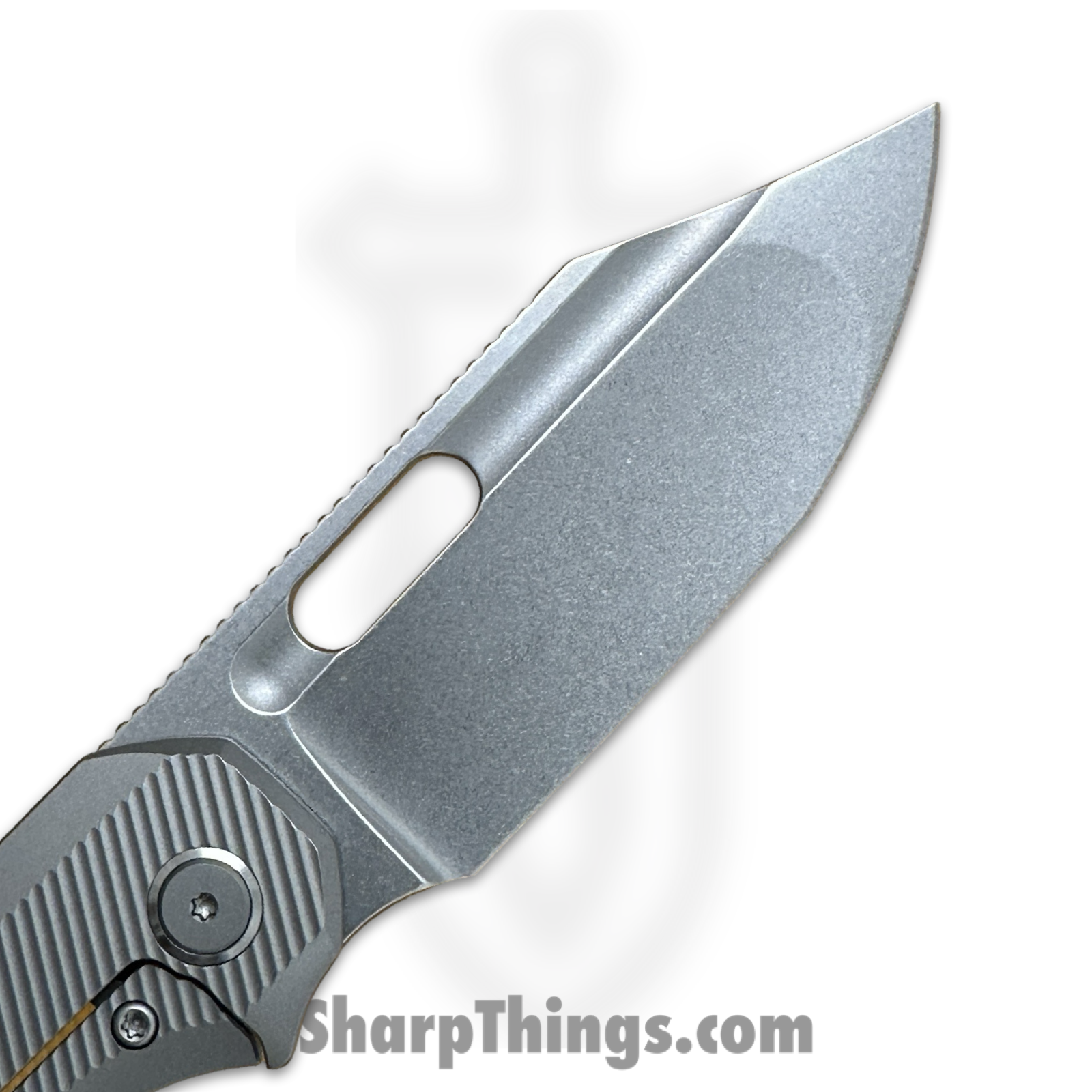 EMPEDC - EMPRELSWULT - Relative Special Edition - Folding Knife - Stonewash Magnacut Bowie - Ultem Titanium - Amber - Image 7