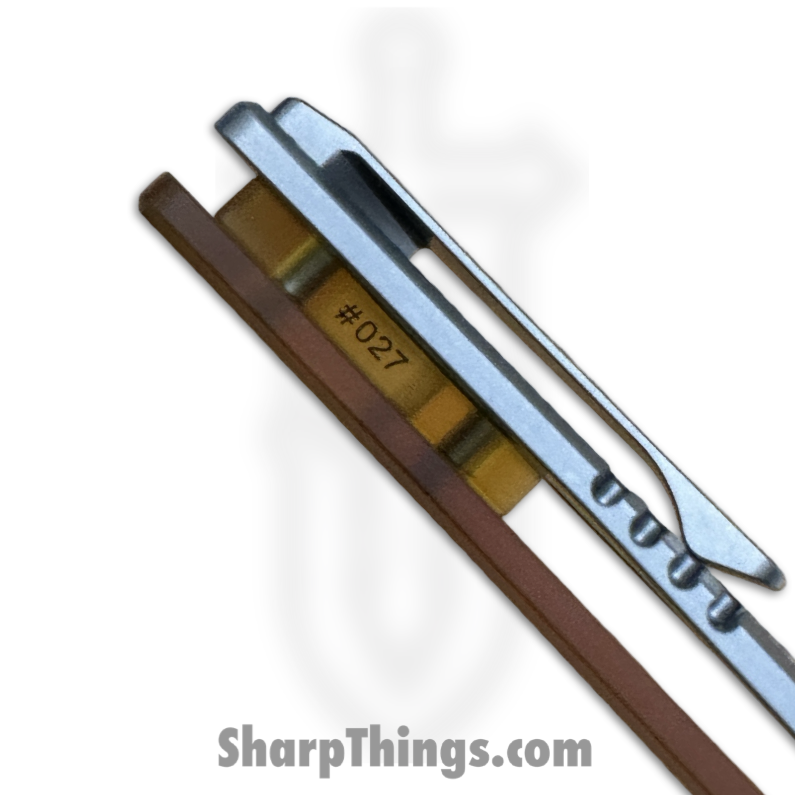 EMPEDC - EMPRELSWULT - Relative Special Edition - Folding Knife - Stonewash Magnacut Bowie - Ultem Titanium - Amber - Image 5