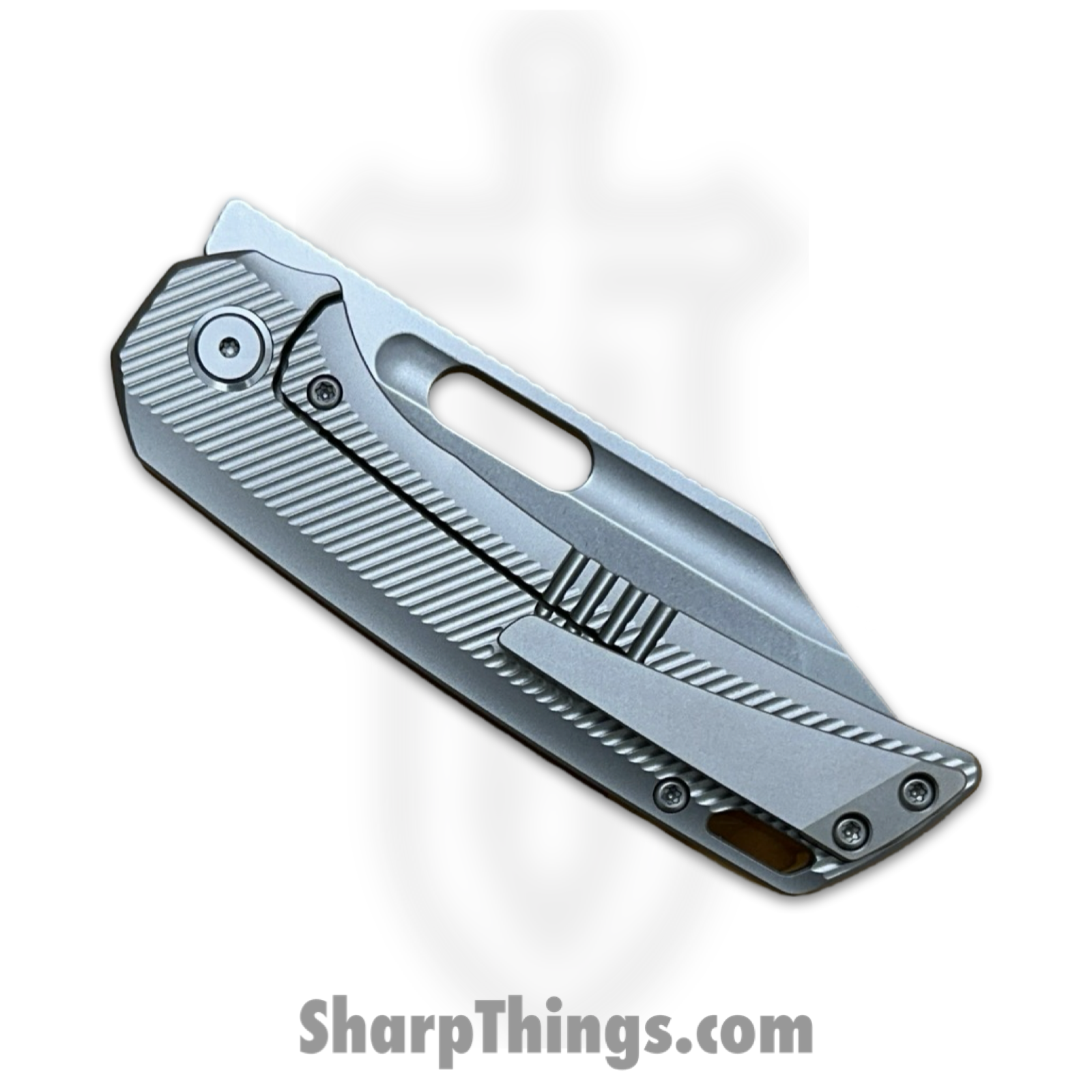 EMPEDC - EMPRELSWULT - Relative Special Edition - Folding Knife - Stonewash Magnacut Bowie - Ultem Titanium - Amber - Image 8