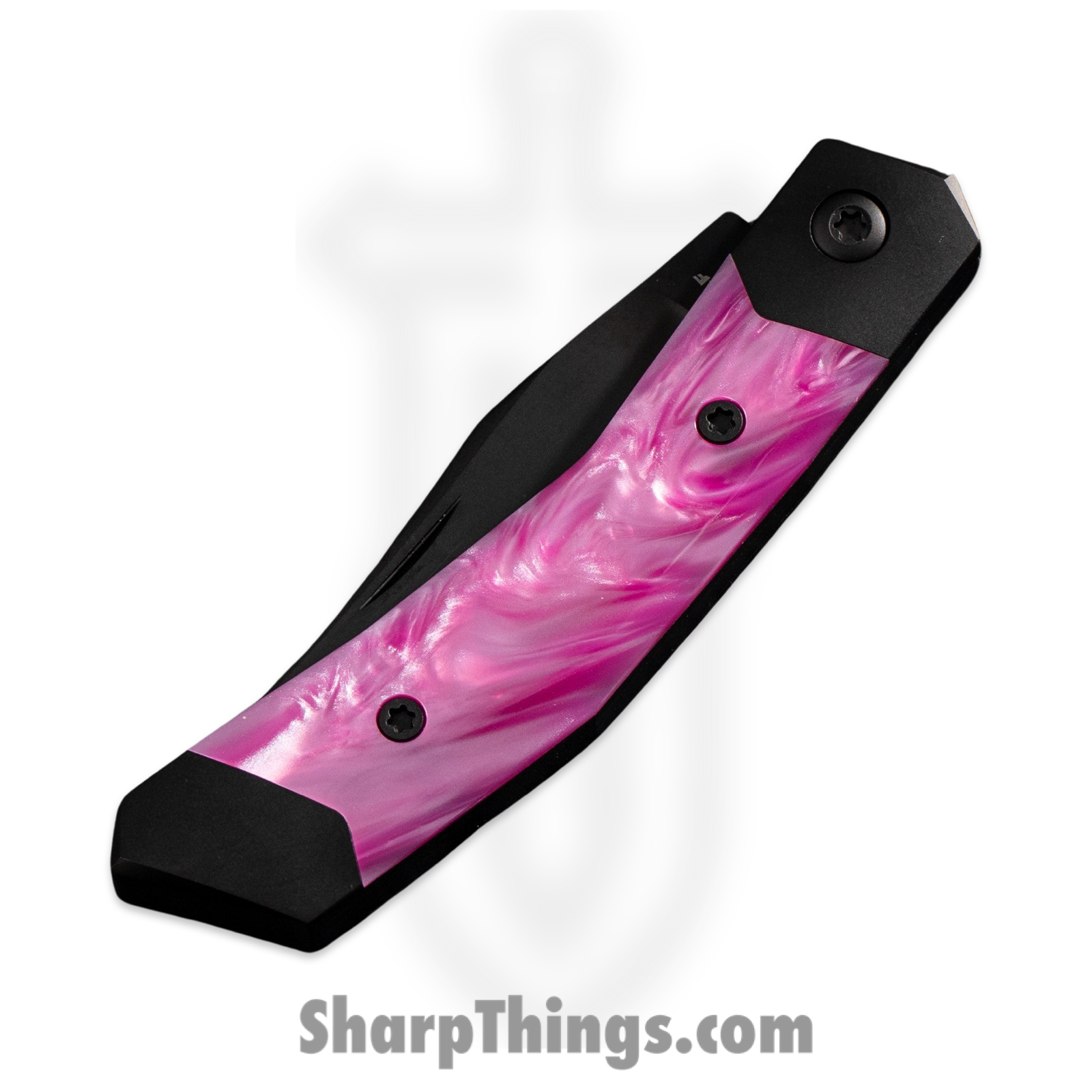 Jack Wolf Knives - MINCY-01-KIR-COSPNK - Cyborg Jack - Folding Knife - S90V Coated Clip Point - Kirinite - Cosmic Pink - Image 4