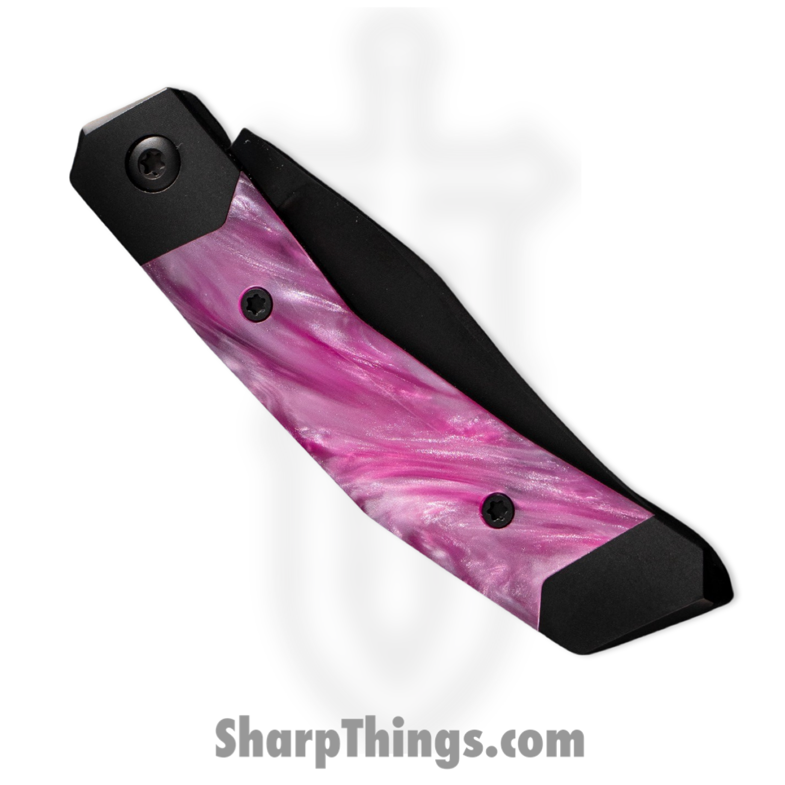 Jack Wolf Knives - MINCY-01-KIR-COSPNK - Cyborg Jack - Folding Knife - S90V Coated Clip Point - Kirinite - Cosmic Pink - Image 5