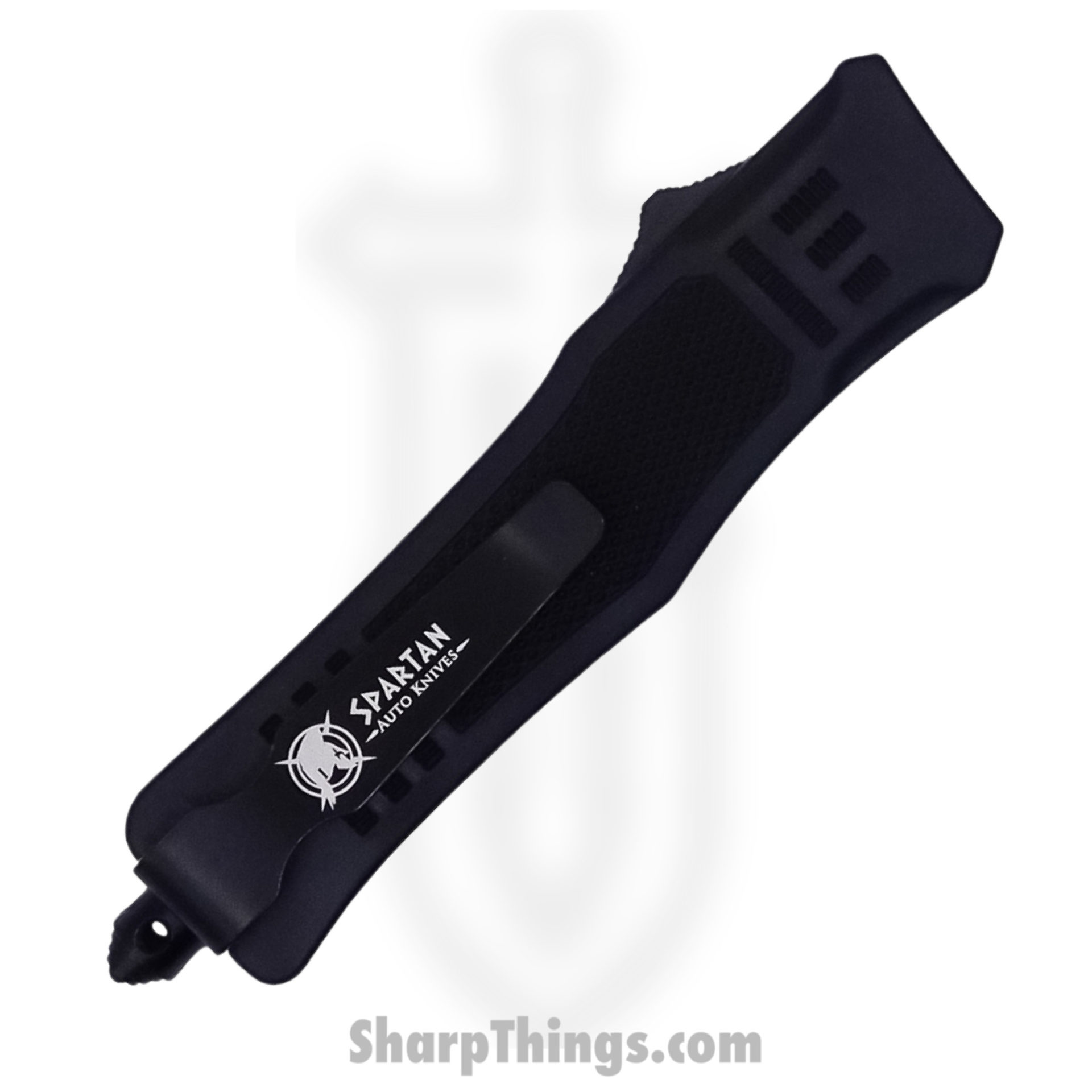 Steel River Knives - SB616DPBK - Midway II OTF Auto - 440 2 Tone Drop Point - Black - Image 4