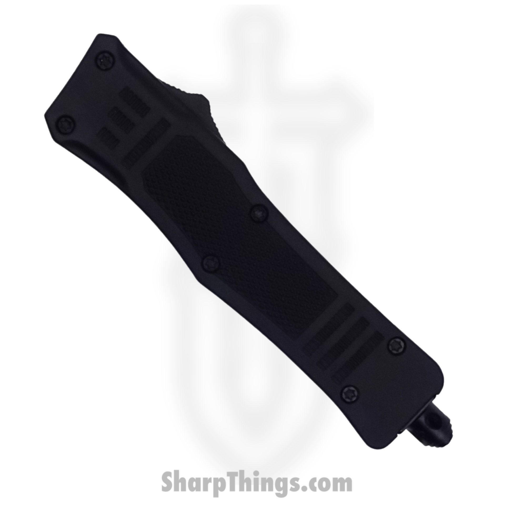 Steel River Knives - SB618DSBK - Midway OTF Auto - 440 2 Tone Serrated Drop Point - Black - Image 5