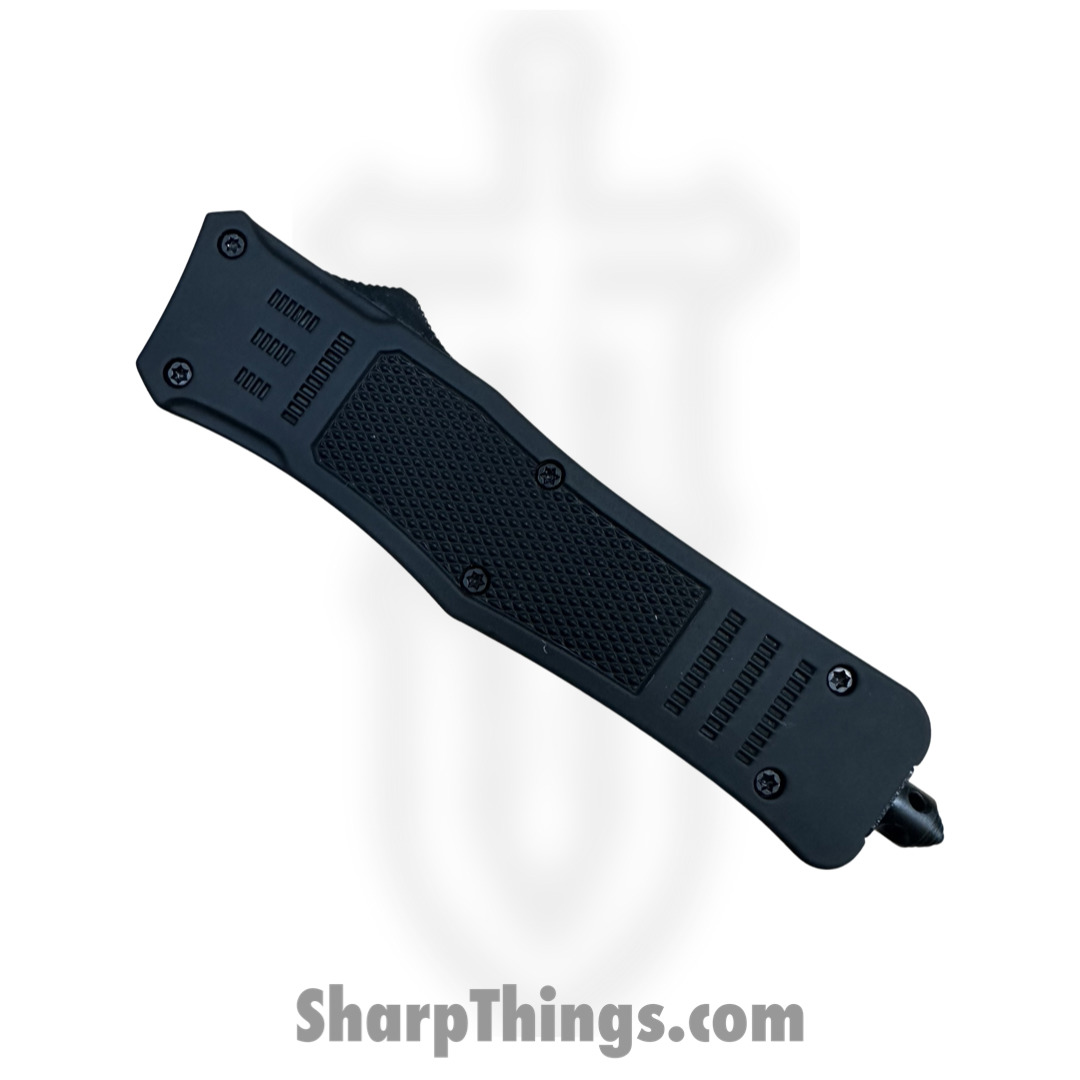 Steel River Knives - SB618DGDBK - Midway OTF Auto - 440 Damascus Dagger - Black - Image 4