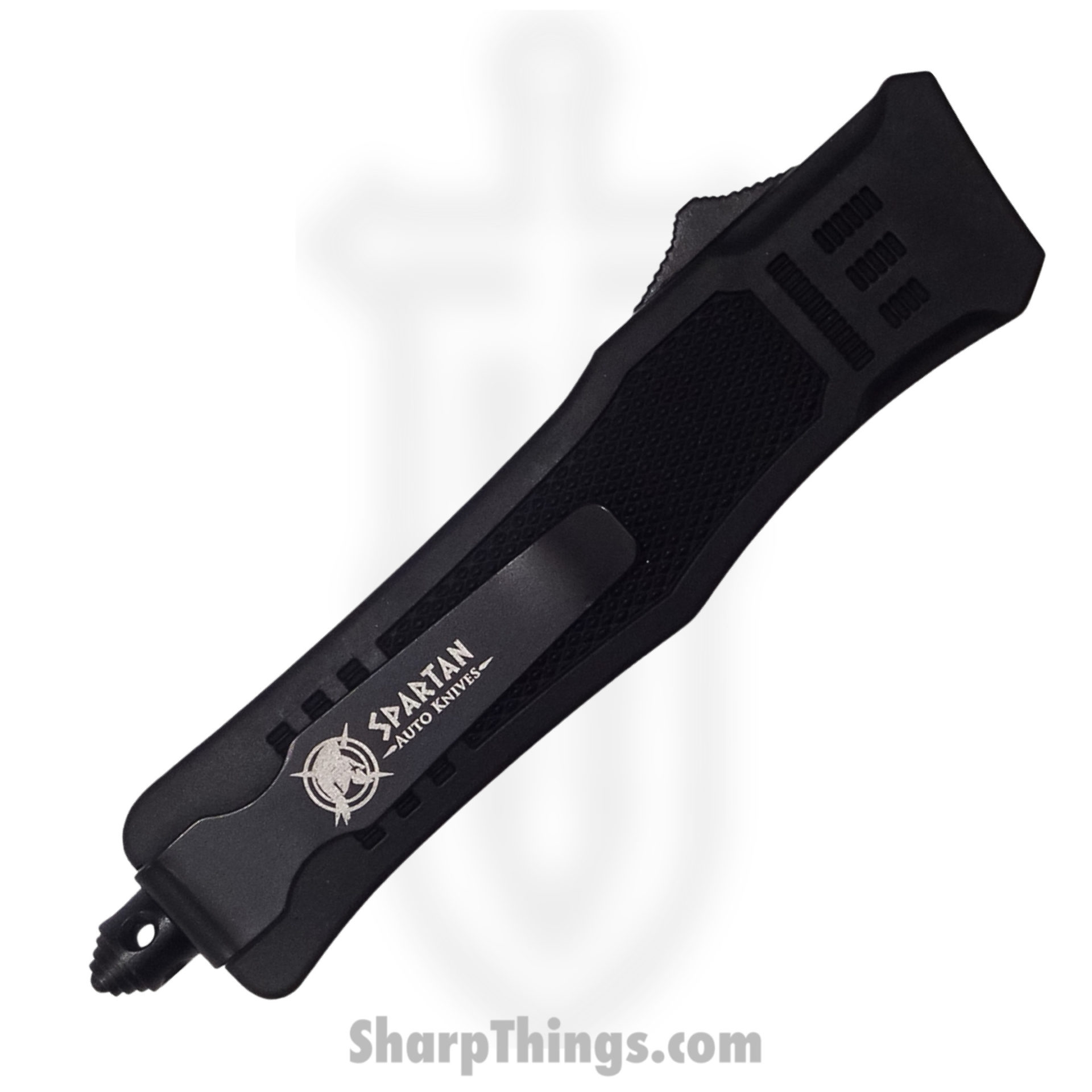 Steel River Knives - SB616TNBK - Midway II OTF Auto - 440 2 Tone Tanto - Black - Image 4
