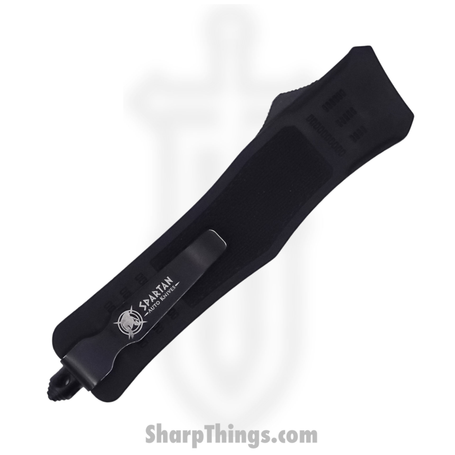 Steel River Knives - SB618TSBK - Midway OTF Auto - 440 2 Tone Serrated Tanto - Black - Image 3