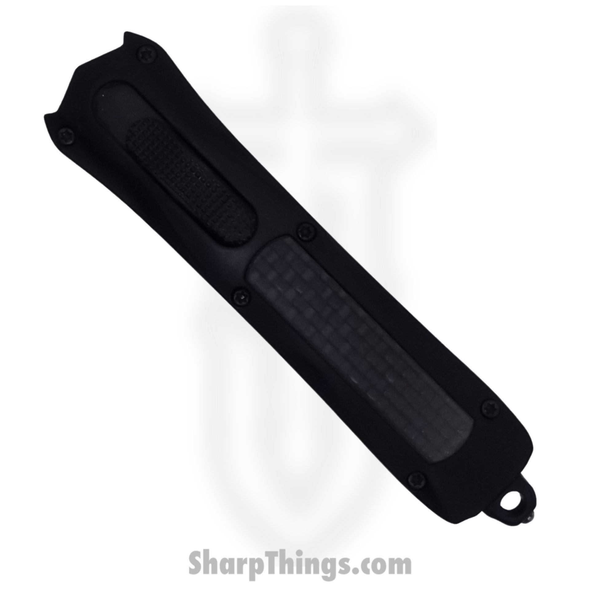 Steel River Knives - SBA163DPBK - Mini Sidewinder OTF Auto - 440 2 Tone Drop Point - Black - Image 4