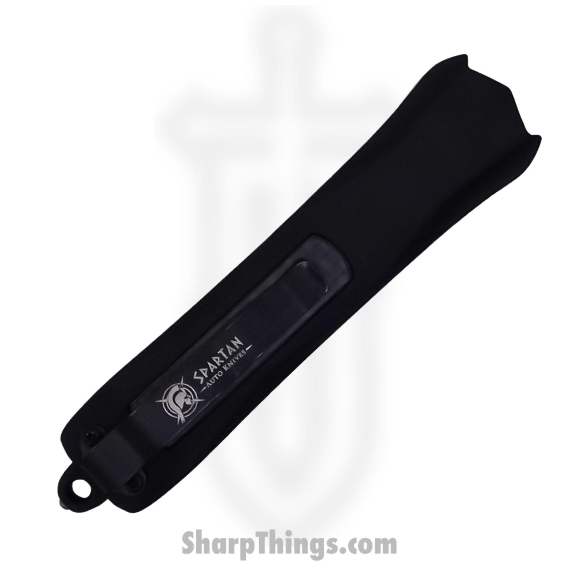 Steel River Knives - SBA163DPBK - Mini Sidewinder OTF Auto - 440 2 Tone Drop Point - Black - Image 3