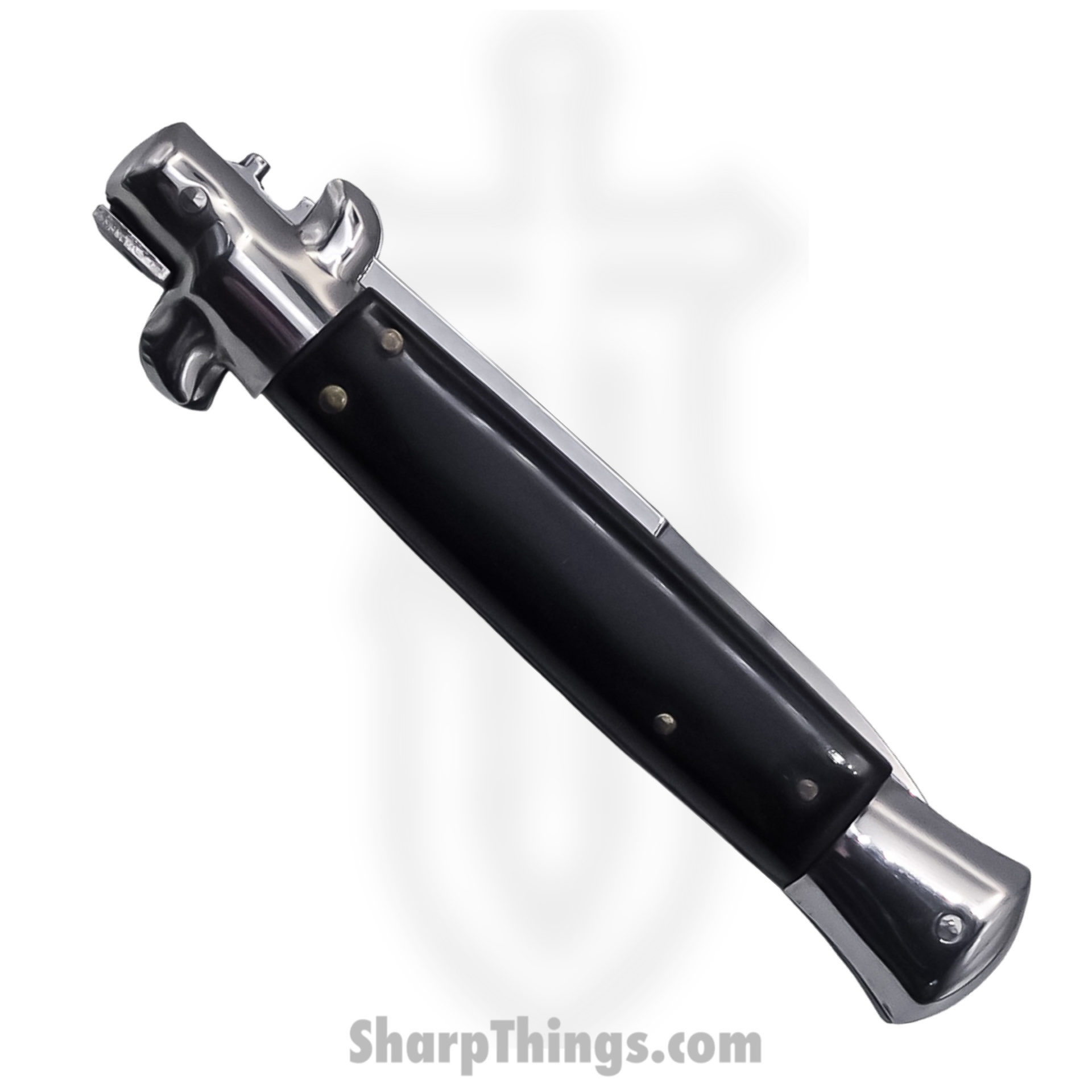 Steel River Knives - SBBOL9SH - Arrivato 9in Stiletto - Bolster Release Auto - 440 Bayonet - Black - Image 3