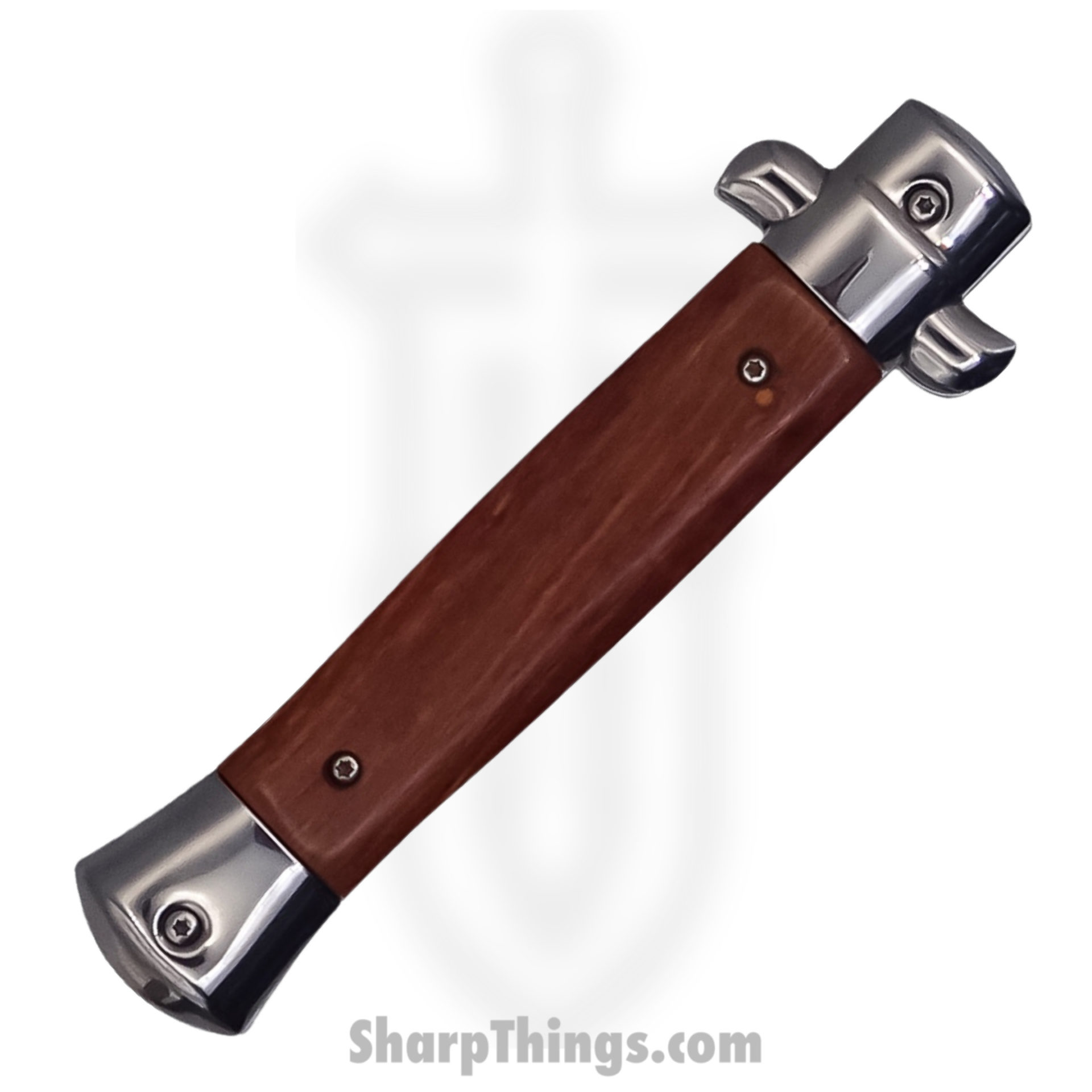 Steel River Knives - SBOTF9ITRW - Pezzo – 9” Italian Stiletto OTF Automatic Knife – 440 Bayonet - Rosewood - Image 3
