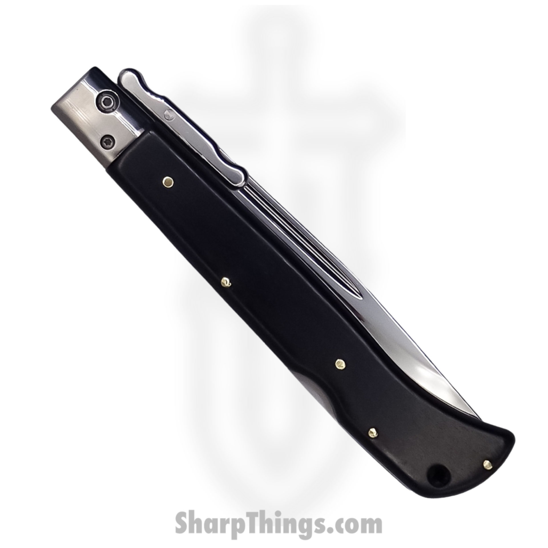 Steel River Knives - SBSG11CBLW - Magnum 11in Stiletto - Swinguard Lockback Auto - 440 Clip Point - Blackwood - Image 2
